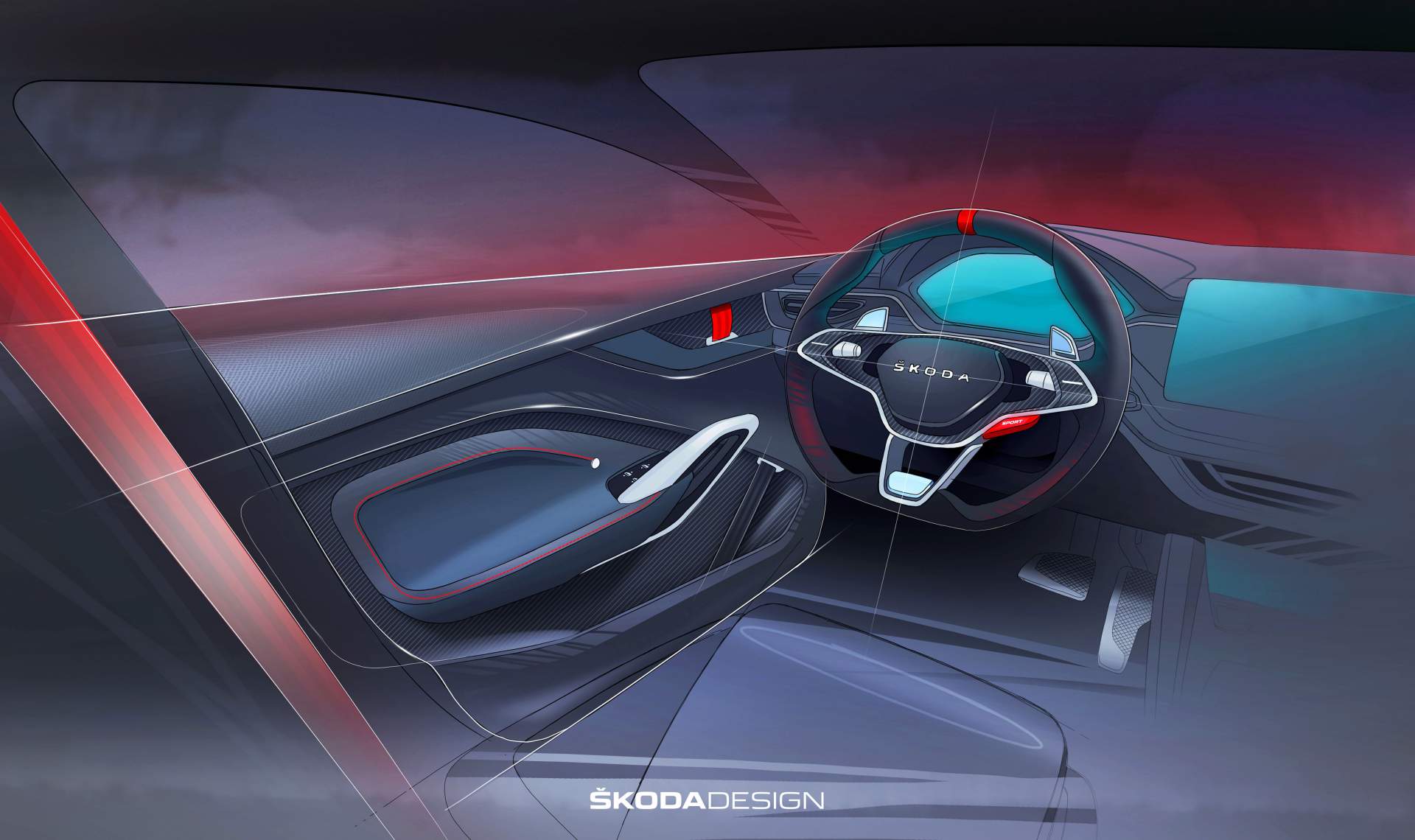 Skoda-Vision-RS-Concept-18 245PS Skoda Vision RS Electrified Hot Hatch Concept Revealed In The Metal