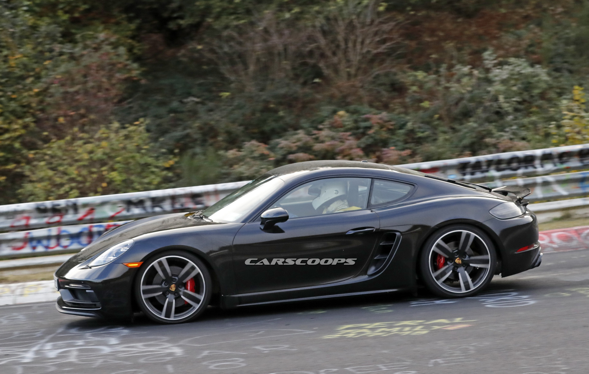 2019 porsche cayman t spy shots 14 2019 Porsche 718 Cayman T Prototype Caught On Its Way To The Track