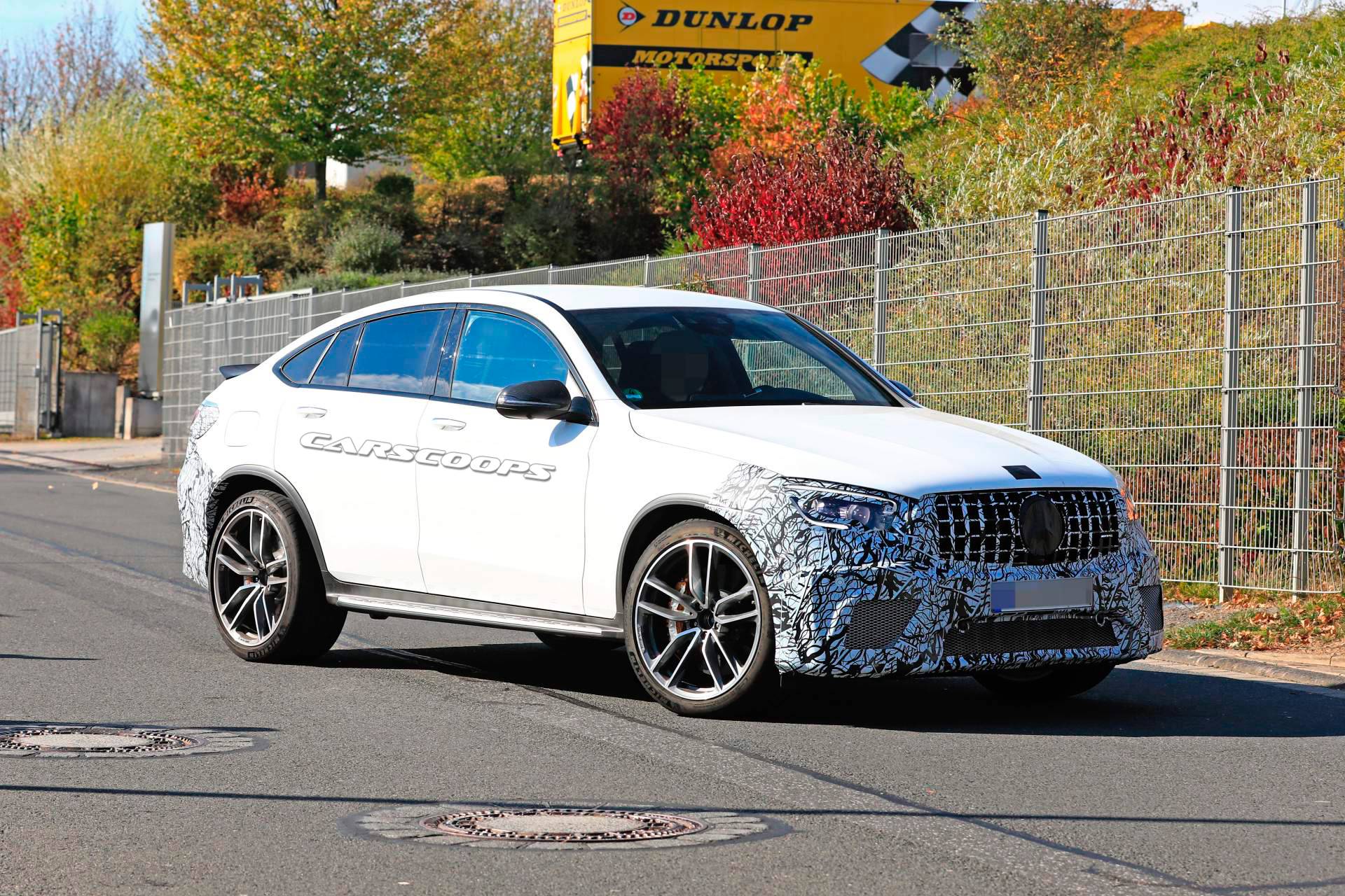 Mercedes GLC Coupe F/L (NC) Mercedes-AMG Is Already Testing The Facelifted 2020 GLC63 Coupe