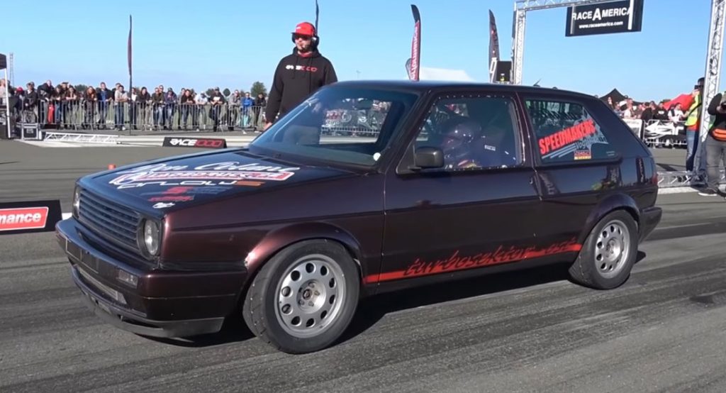  VW Golf Mk2 Has 1,300+ HP, Hits 207 Mph At The Half-Mile Run