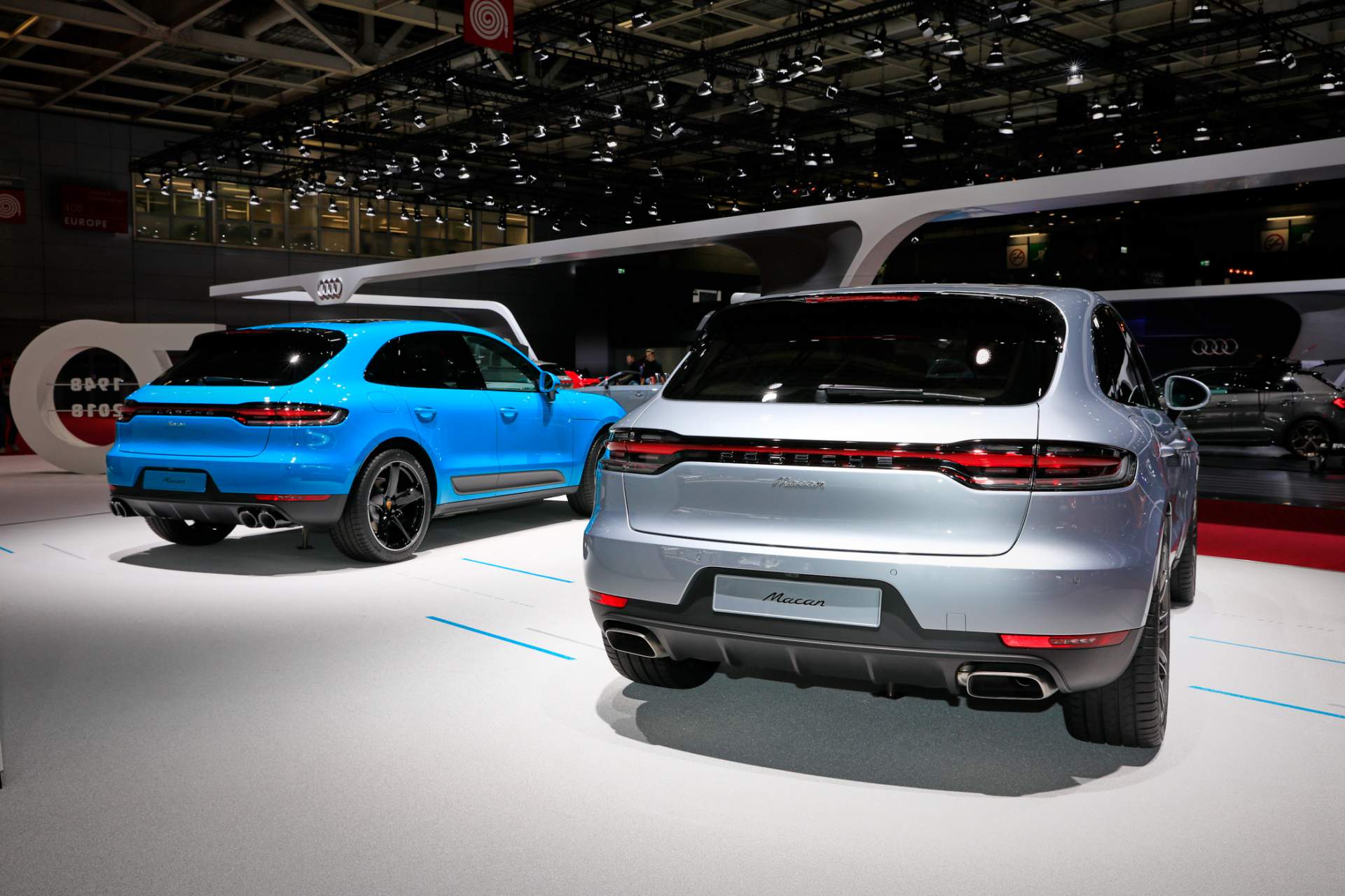 Auto Salon Paris / Mondial Paris Motor Show 2018, France, Paris, 02 2019 Porsche Macan Debuts In Europe With 245 PS 2.0L Turbo-Four