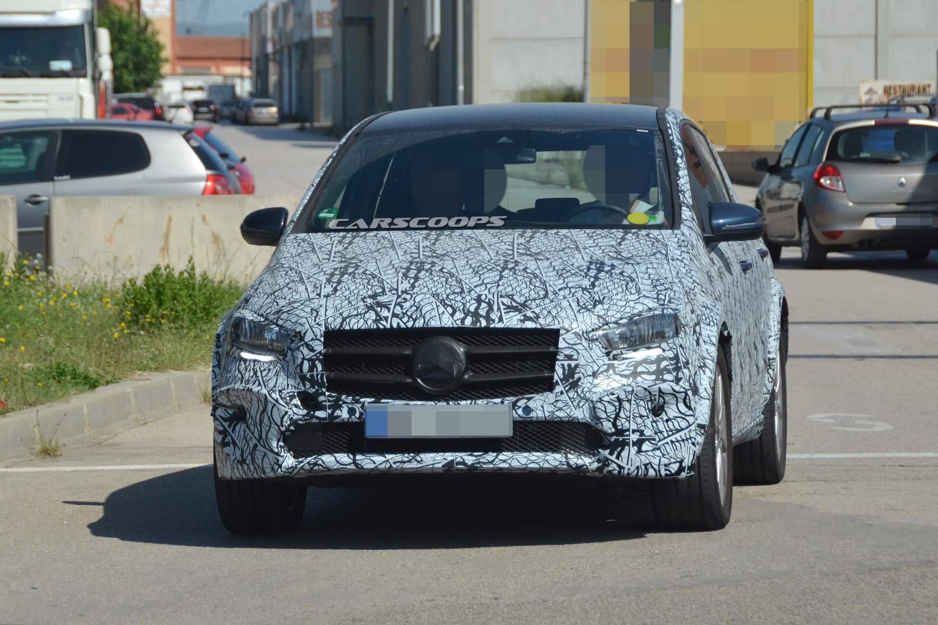Mercedes-EQ-B-test-mule-spy-shots-12 Is This B-Class Actually A Test Mule For Mercedes’ EQB Electric SUV?