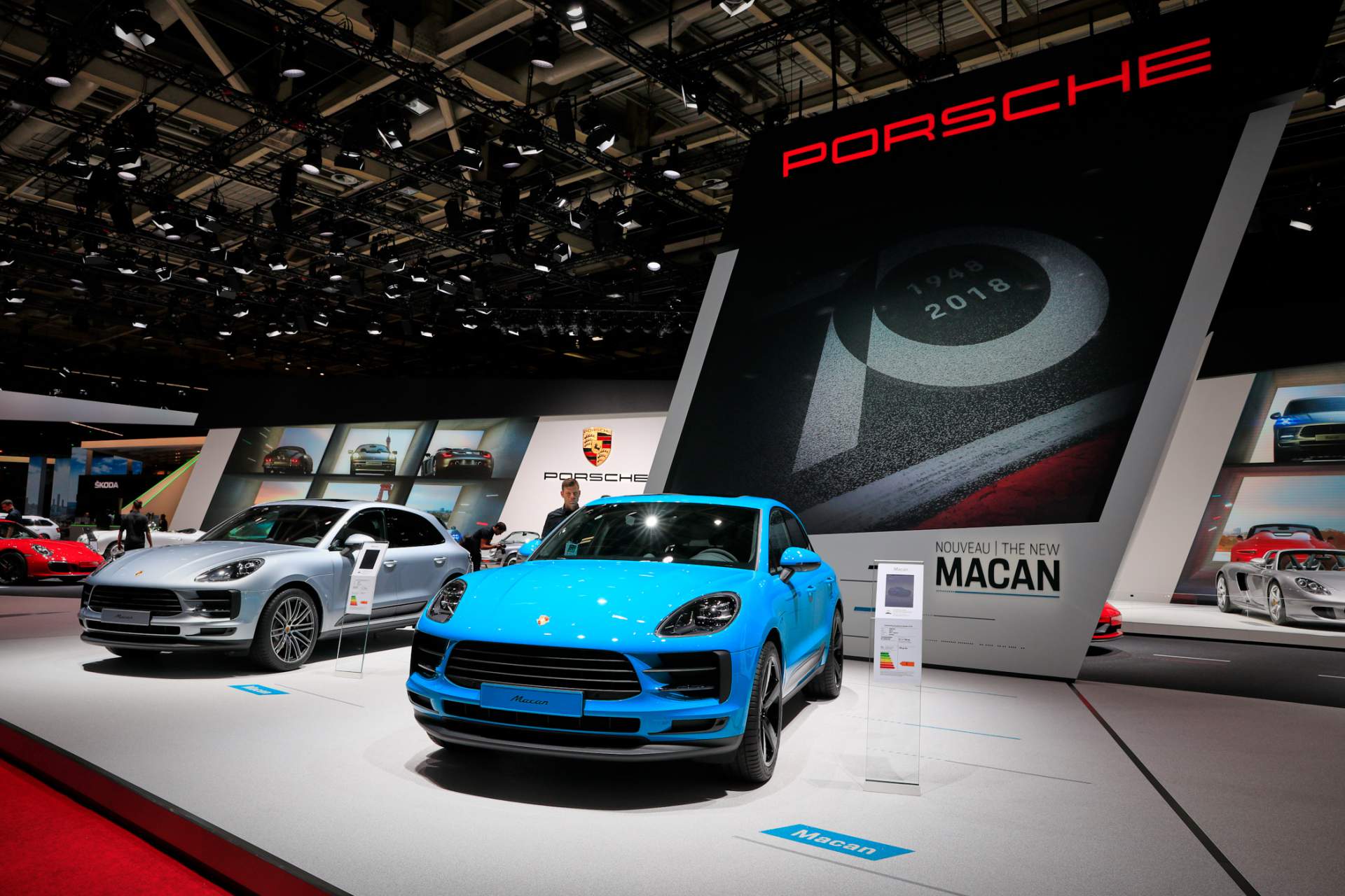 Auto Salon Paris / Mondial Paris Motor Show 2018, France, Paris, 02 2019 Porsche Macan Debuts In Europe With 245 PS 2.0L Turbo-Four