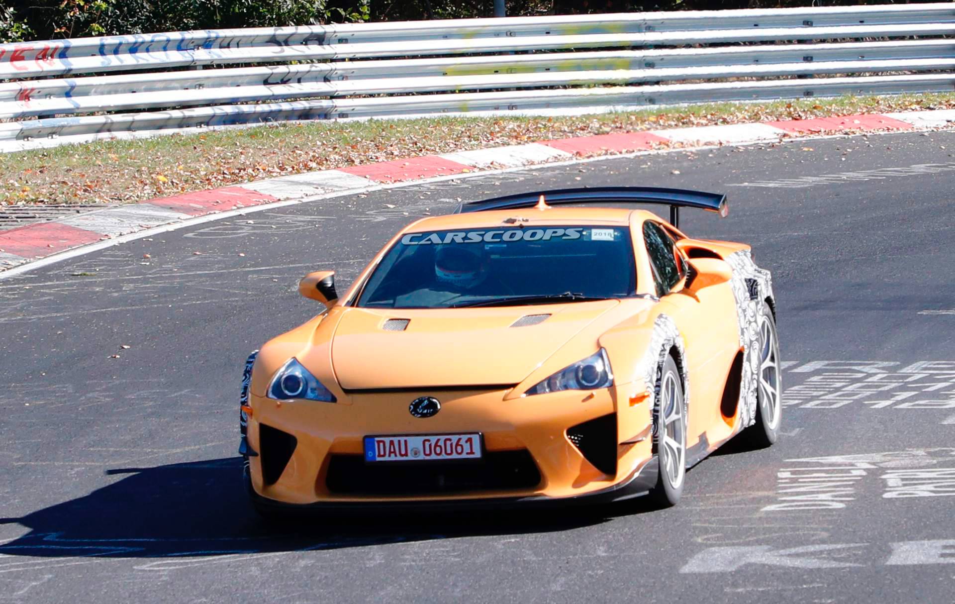 Lexus LF-A mule spy shots 14 What Is Lexus Testing These LFA Widebody Mules For?