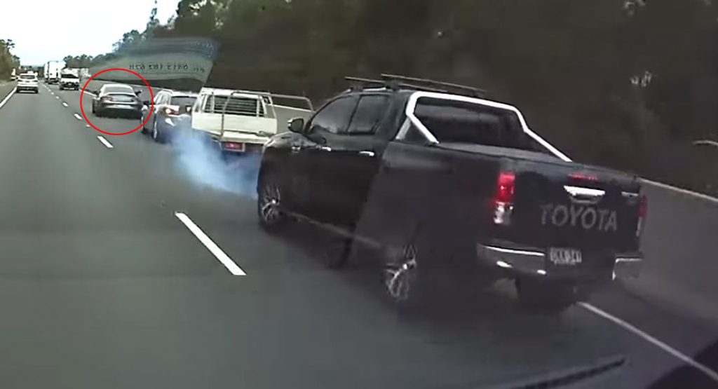  What A Tool: Mercedes-AMG Causes Accident After Brake Checking Car