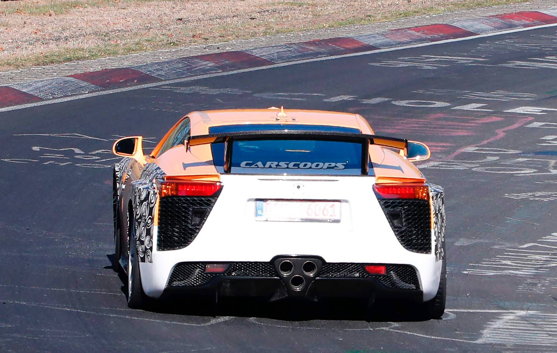 Lexus LF-A mule spy shots 26 What Is Lexus Testing These LFA Widebody Mules For?