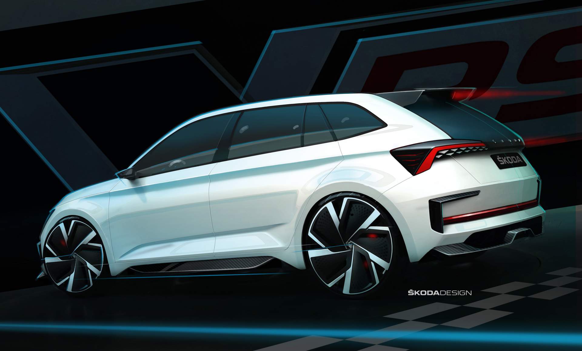 Skoda-Vision-RS-Concept-7 245PS Skoda Vision RS Electrified Hot Hatch Concept Revealed In The Metal