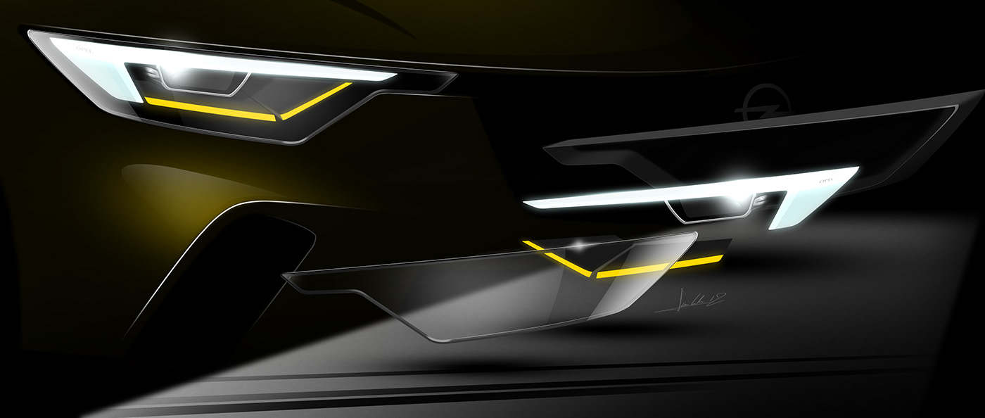 new opel rekord rendering 3 Opel Rekord Imagined As A 21st Century Flagship