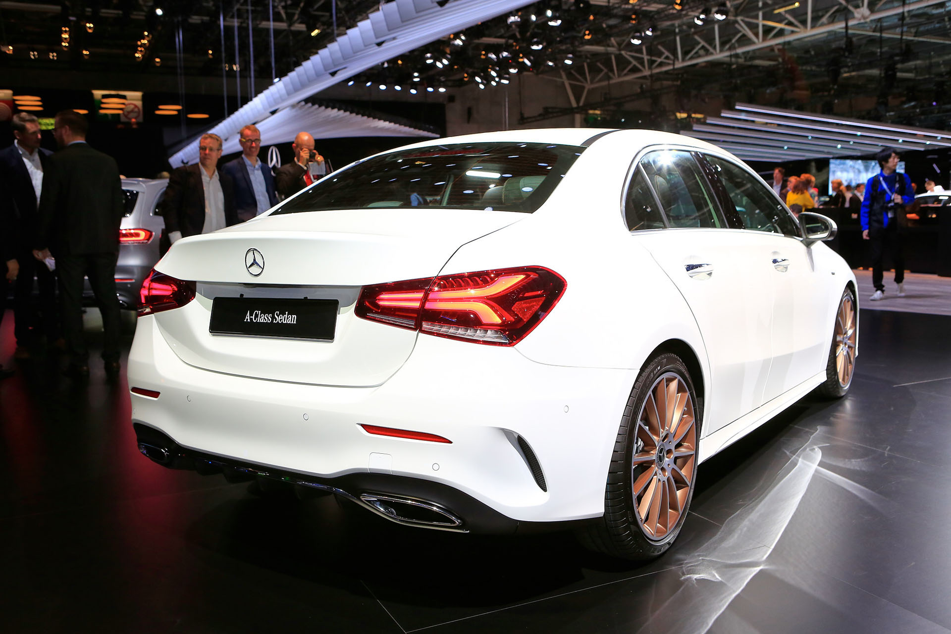 Auto Salon Paris / Mondial Paris Motor Show 2018, France, Paris, 02 2019 Mercedes A-Class Sedan Fits A Whole Lot Of Style Into Its Compact Shape
