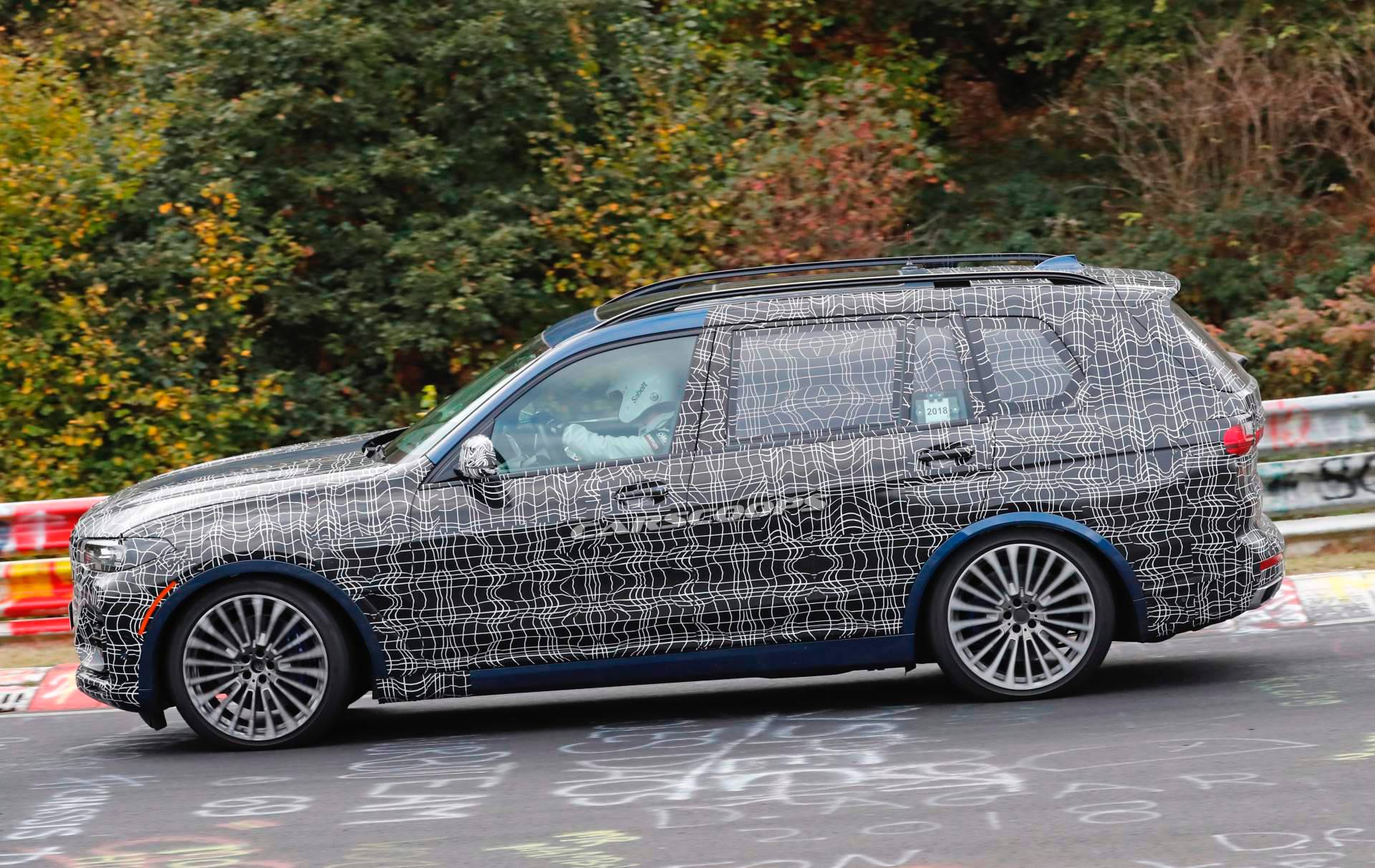 Alpina XD7 spy shots 7 Alpina XD7 Prototype Unleashed On The ‘Ring Is The Diesel-Powered BMW X7M