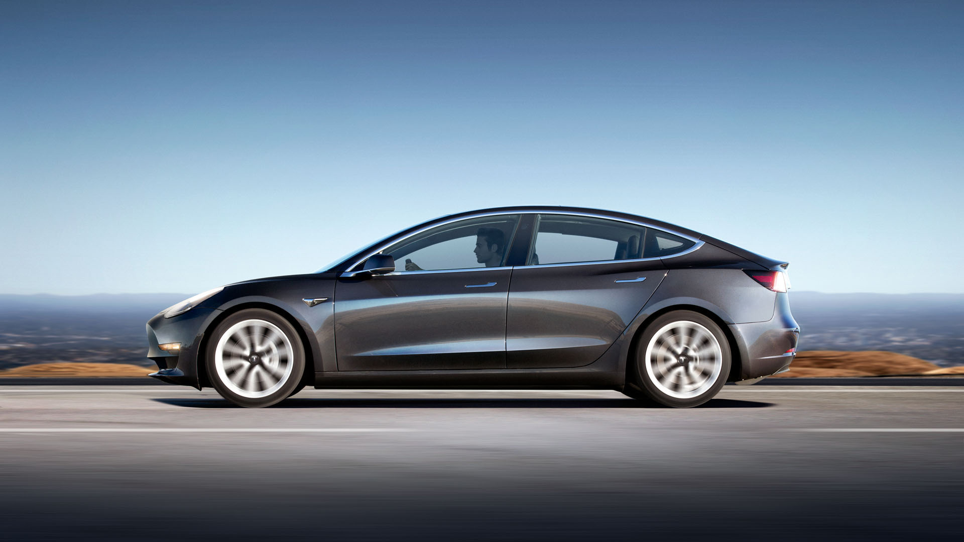 Tesla Model 3 - Profile Grey New copy Tesla Model 3 Looks Just As At-Home In Paris As It Does In America