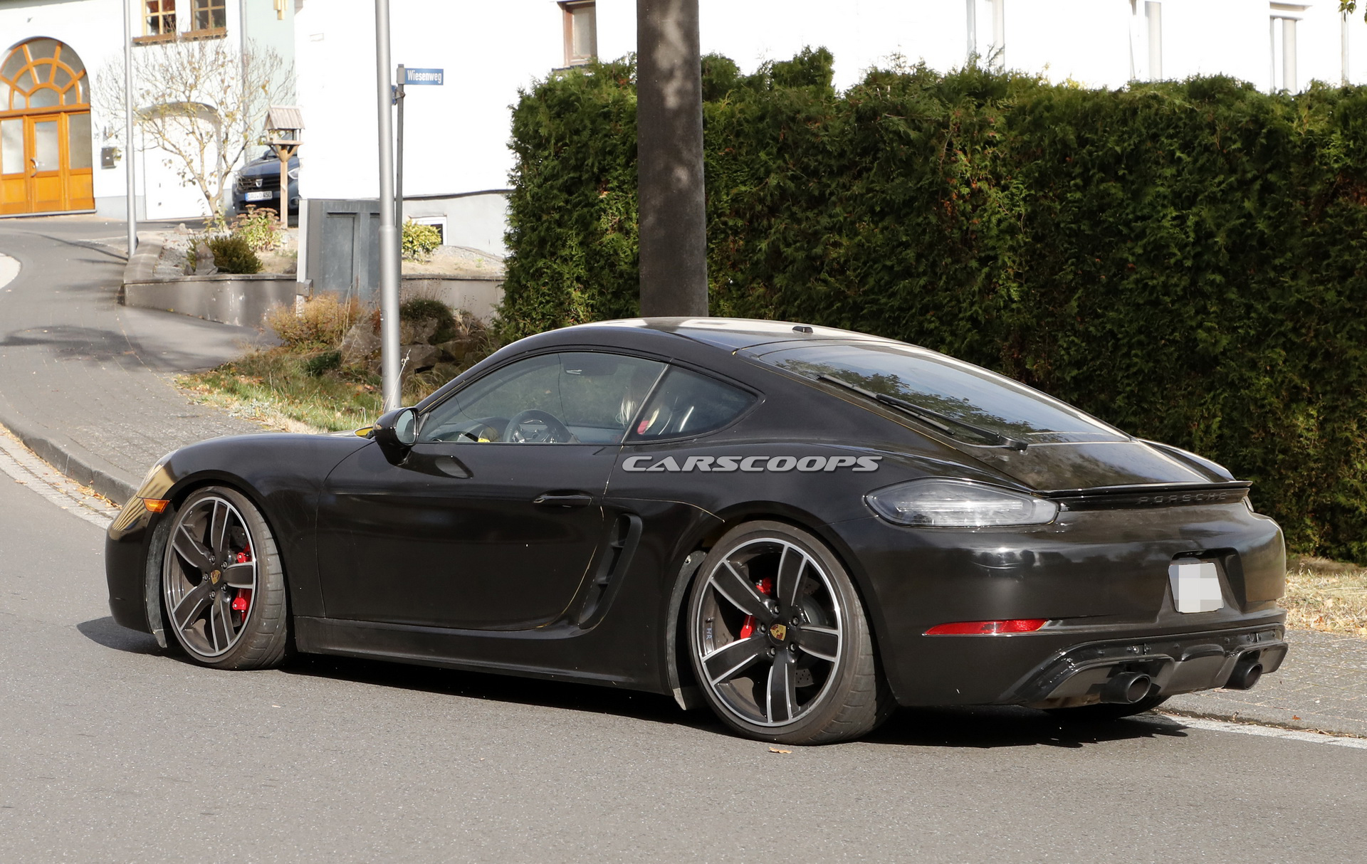 2019 porsche cayman t spy shots 7 2019 Porsche 718 Cayman T Prototype Caught On Its Way To The Track
