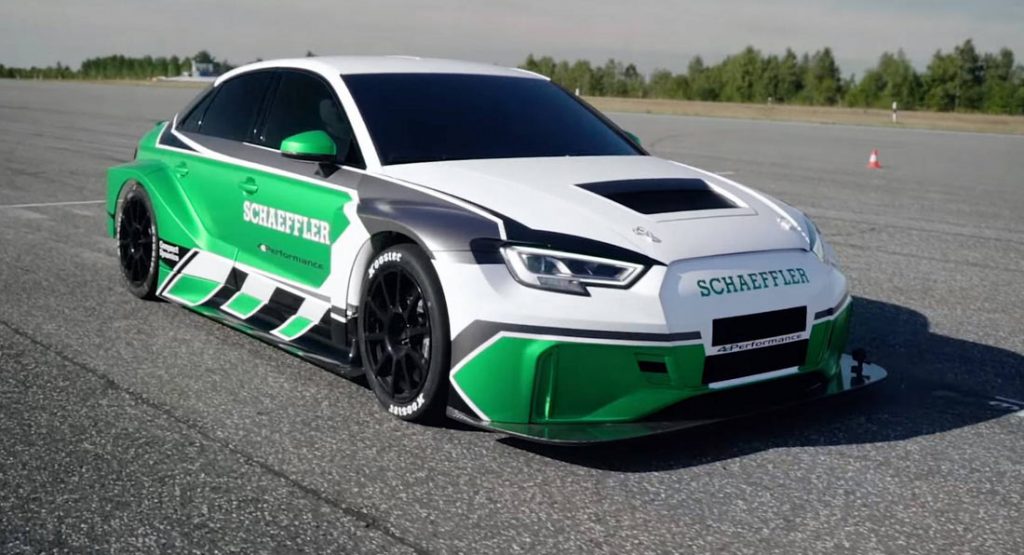  Electric Audi RS3 Does 130MPH Or 210 Km/h In Reverse!