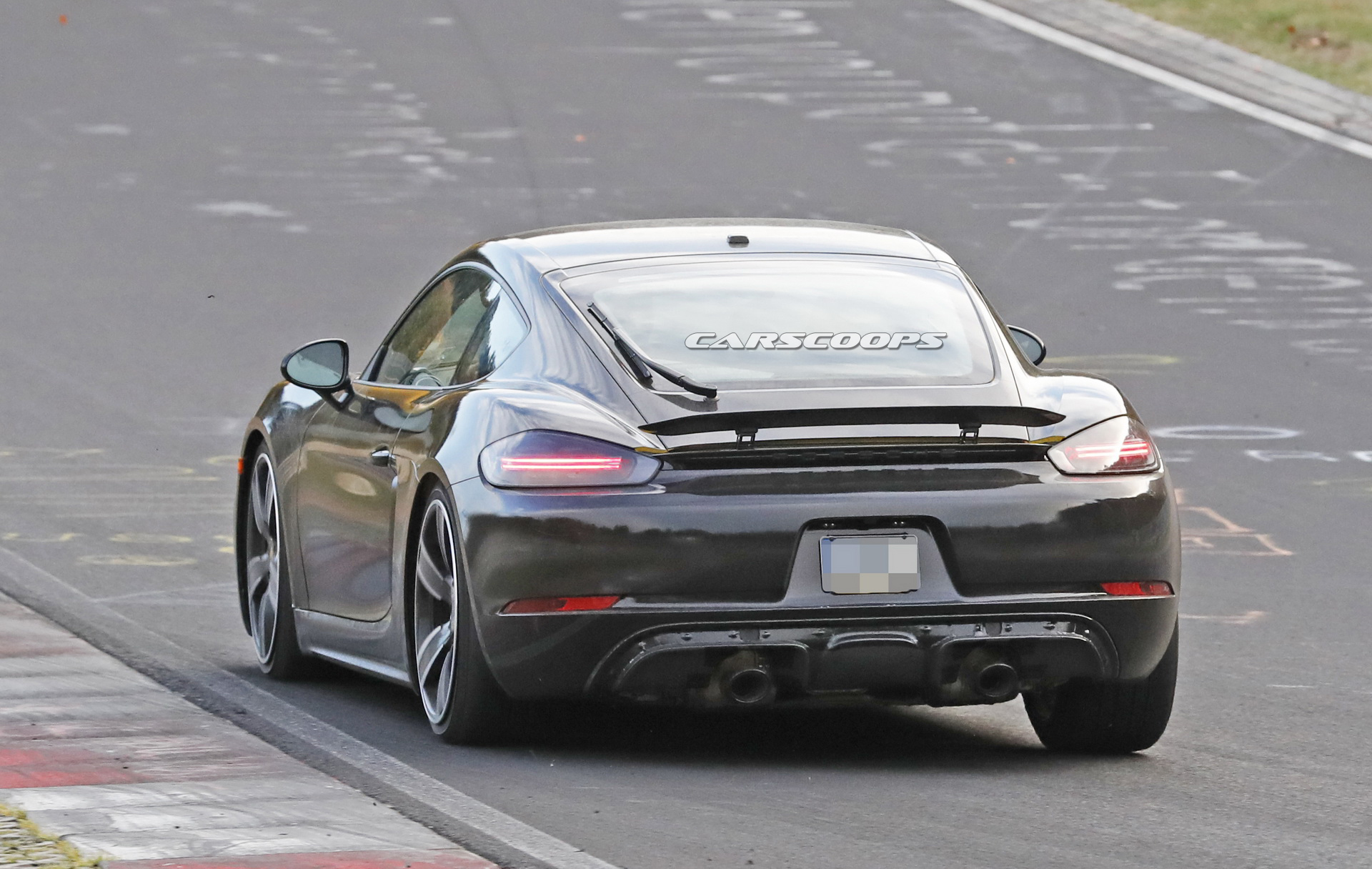 2019 porsche cayman t spy shots 17 2019 Porsche 718 Cayman T Prototype Caught On Its Way To The Track