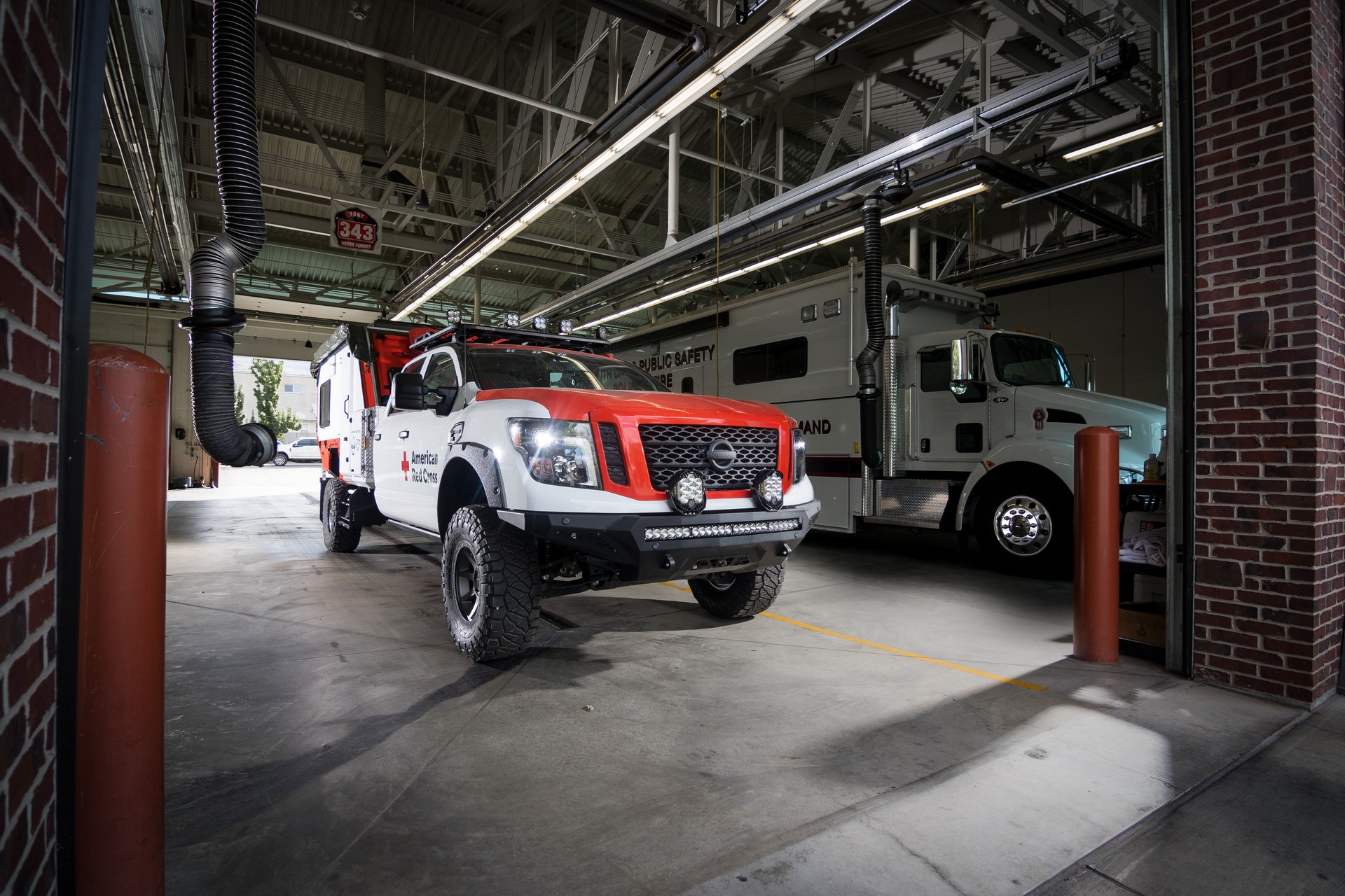 Nissan-Titan-Red-Cross-1 When Disaster Strikes, This Beastly One-Off Nissan Titan Will Come To Your Rescue