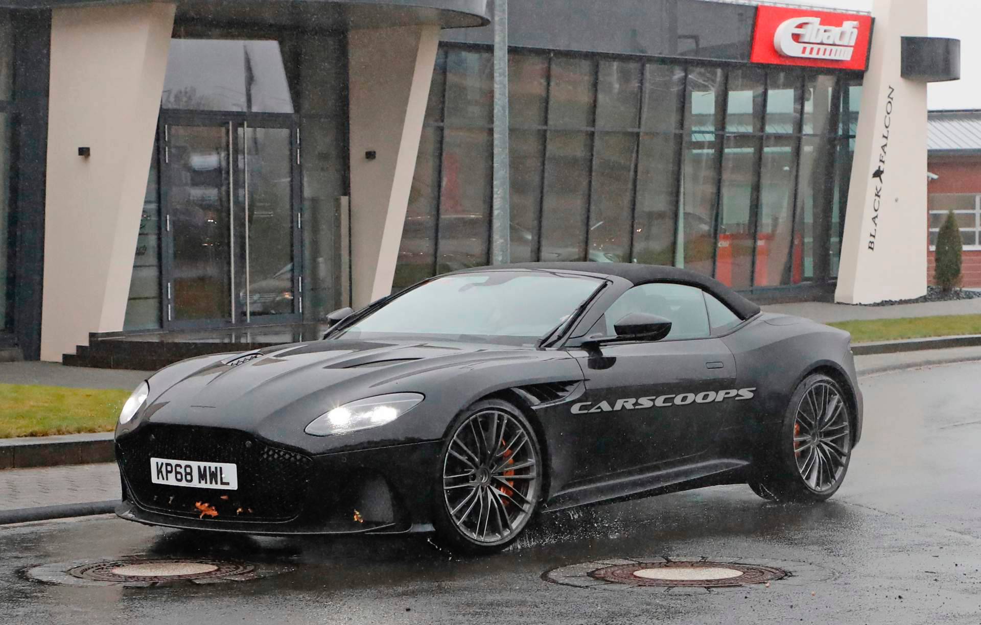 2019 Aston Martin DBS Superleggera Volante spy shots 32 Camo-Free Aston Martin DBS Superleggera Volante Reveals Its Soft Top