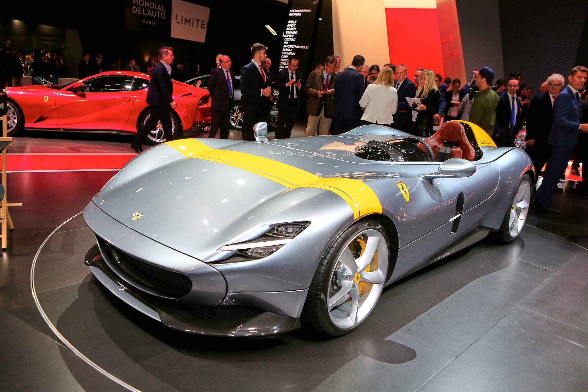 Auto Salon Paris / Mondial Paris Motor Show 2018, France, Paris, 02 Ferrari Monza SP1 And SP2 Look Absolutely Stunning In The Flesh