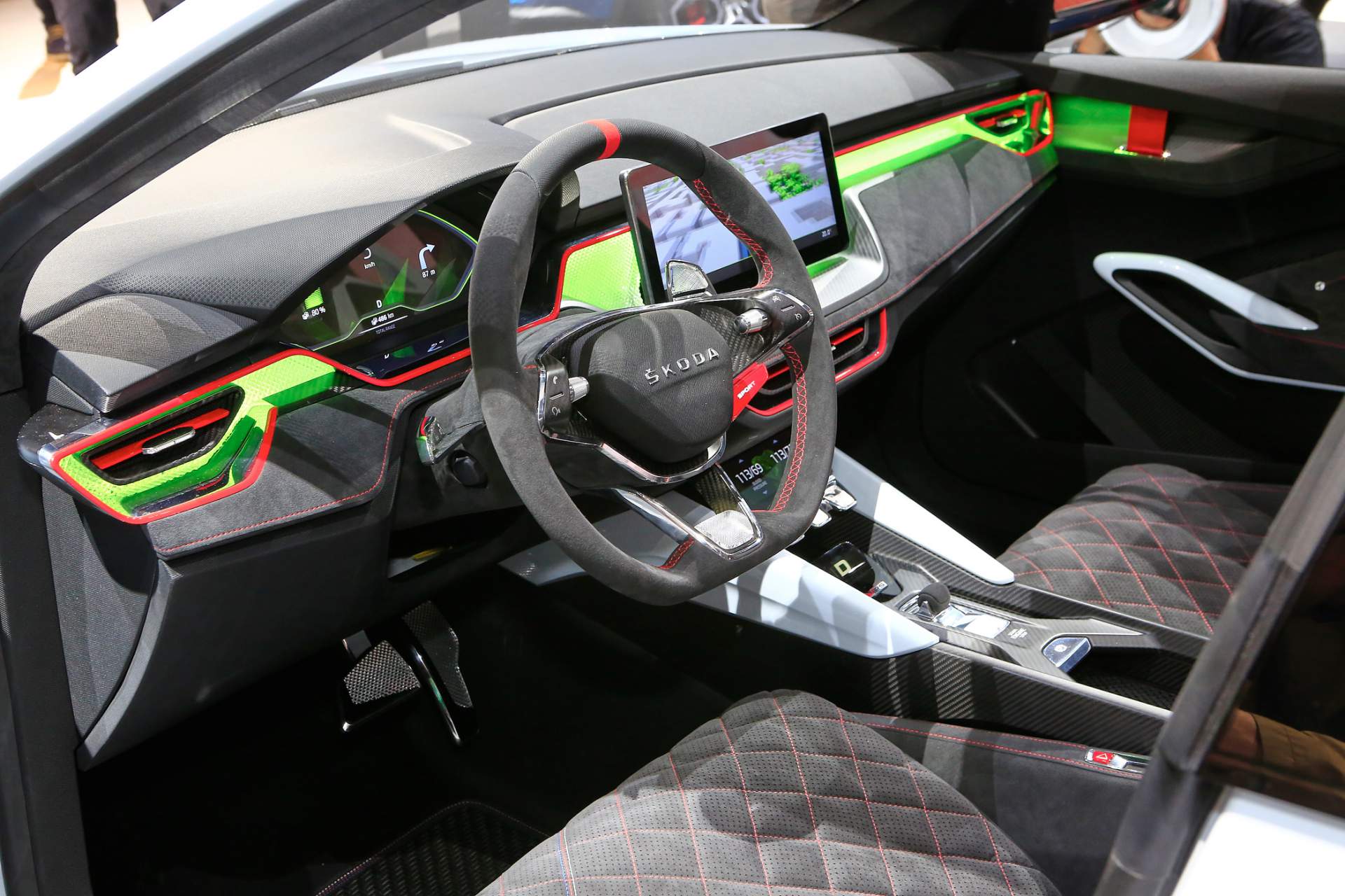 Auto Salon Paris / Mondial Paris Motor Show 2018, France, Paris, 01 245PS Skoda Vision RS Electrified Hot Hatch Concept Revealed In The Metal