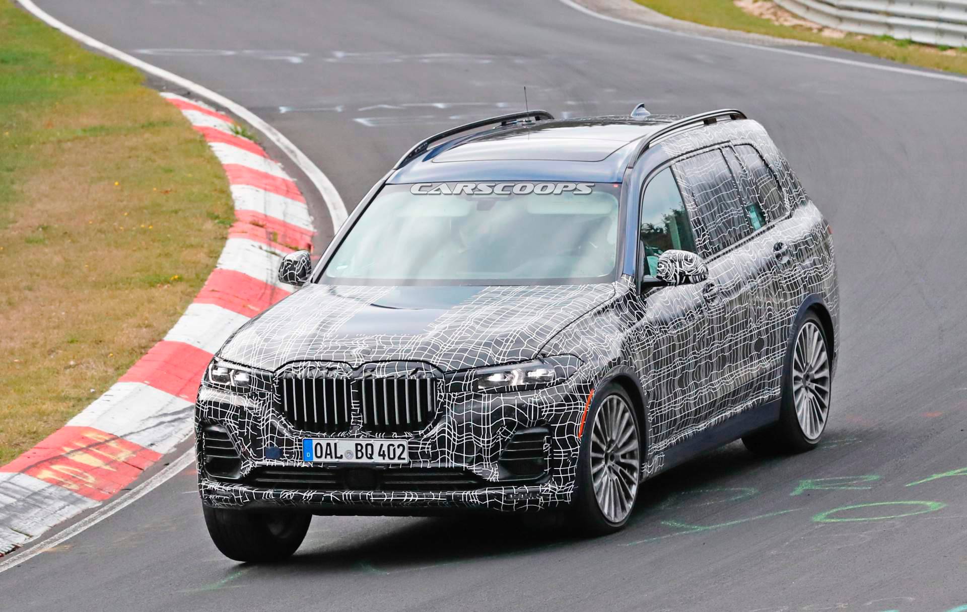 Alpina XD7 spy shots 3 Alpina XD7 Prototype Unleashed On The ‘Ring Is The Diesel-Powered BMW X7M