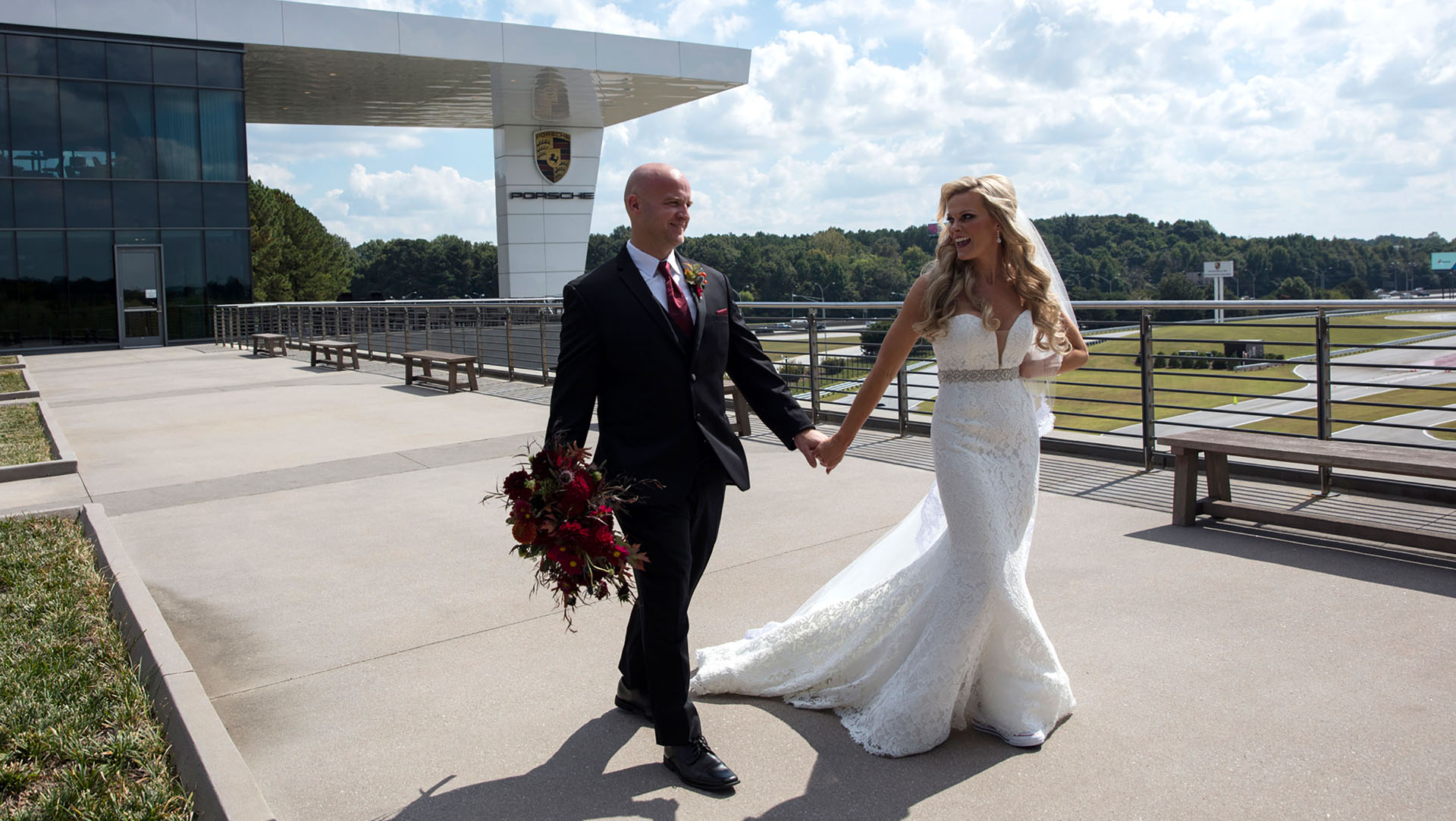 porsche-wedding2 A Couple Of Porsche Fans Got Married In The Back Of A Moving Cayenne