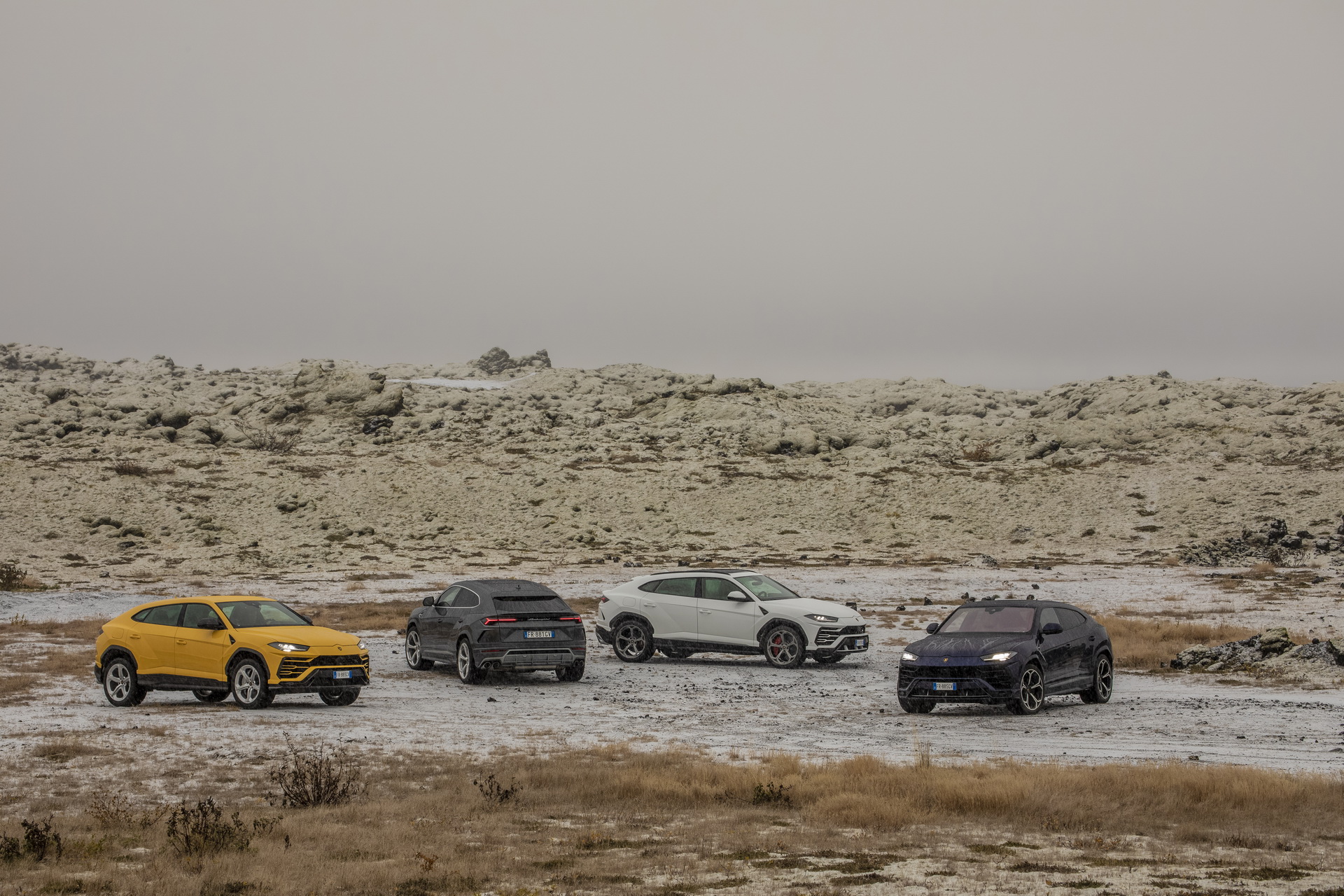 lamborghini sends urus to iceland 18 Lamborghini Sends Small Army Of Urus SUVs To Conquer Iceland