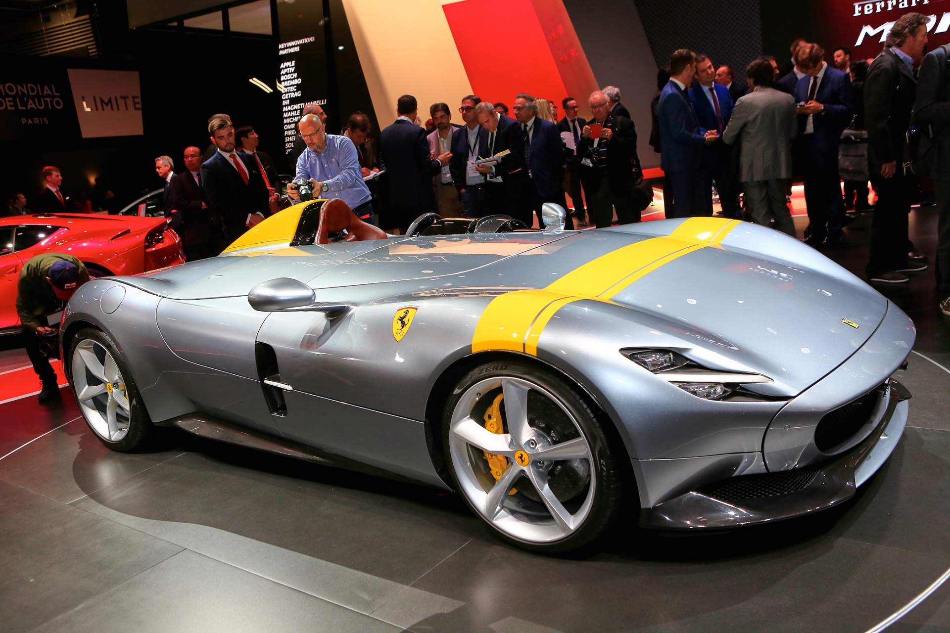 Auto Salon Paris / Mondial Paris Motor Show 2018, France, Paris, 02 Ferrari Monza SP1 And SP2 Look Absolutely Stunning In The Flesh