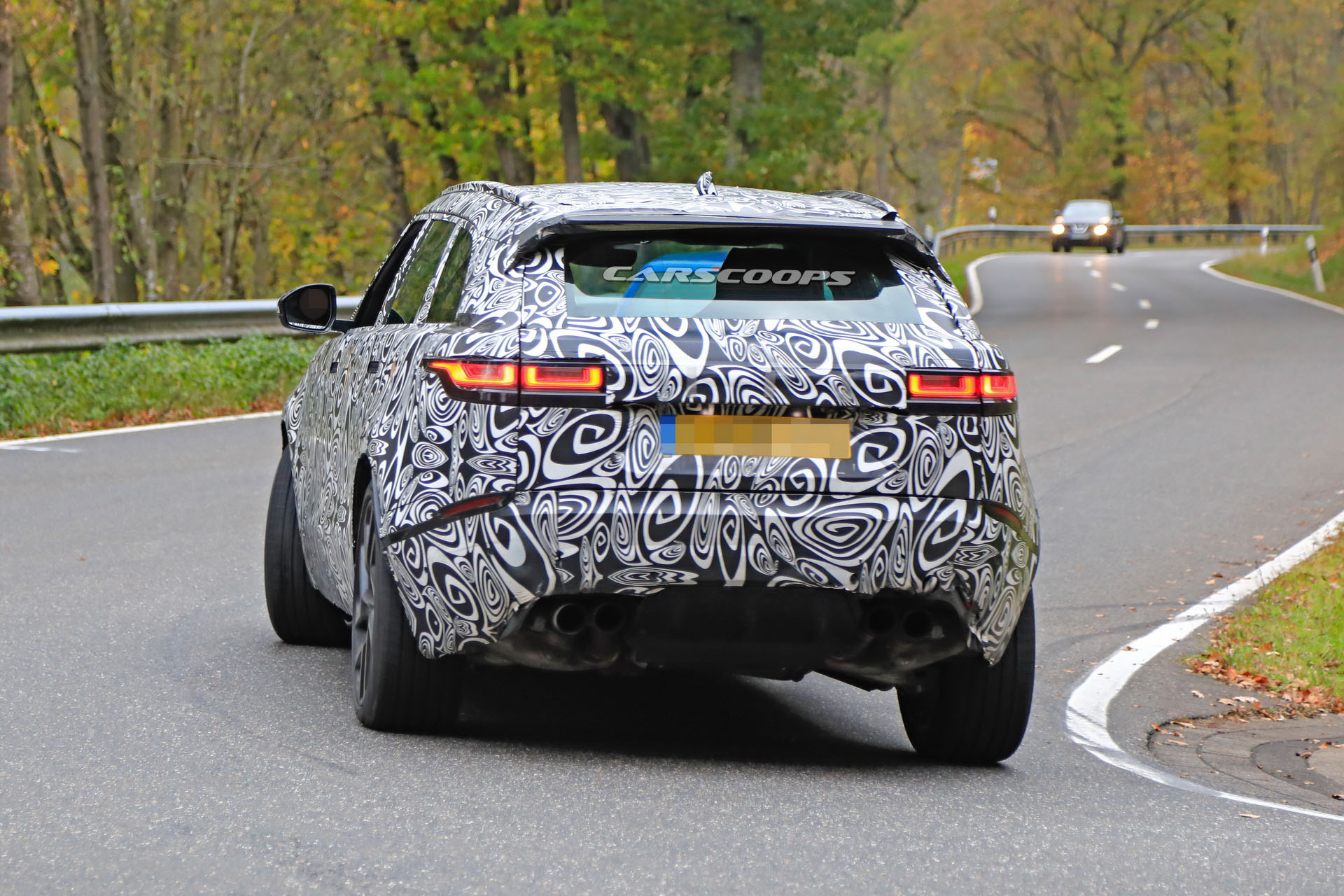 Range-Rover-Velar-SVR-Scoop-09 Land Rover’s Upcoming 550HP Velar SVR Shows More Skin In Latest Spy Shots