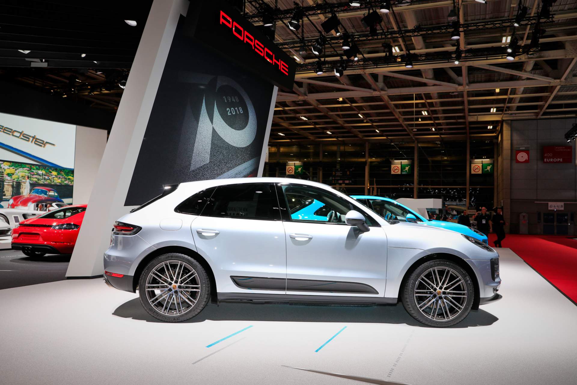 Auto Salon Paris / Mondial Paris Motor Show 2018, France, Paris, 02 2019 Porsche Macan Debuts In Europe With 245 PS 2.0L Turbo-Four