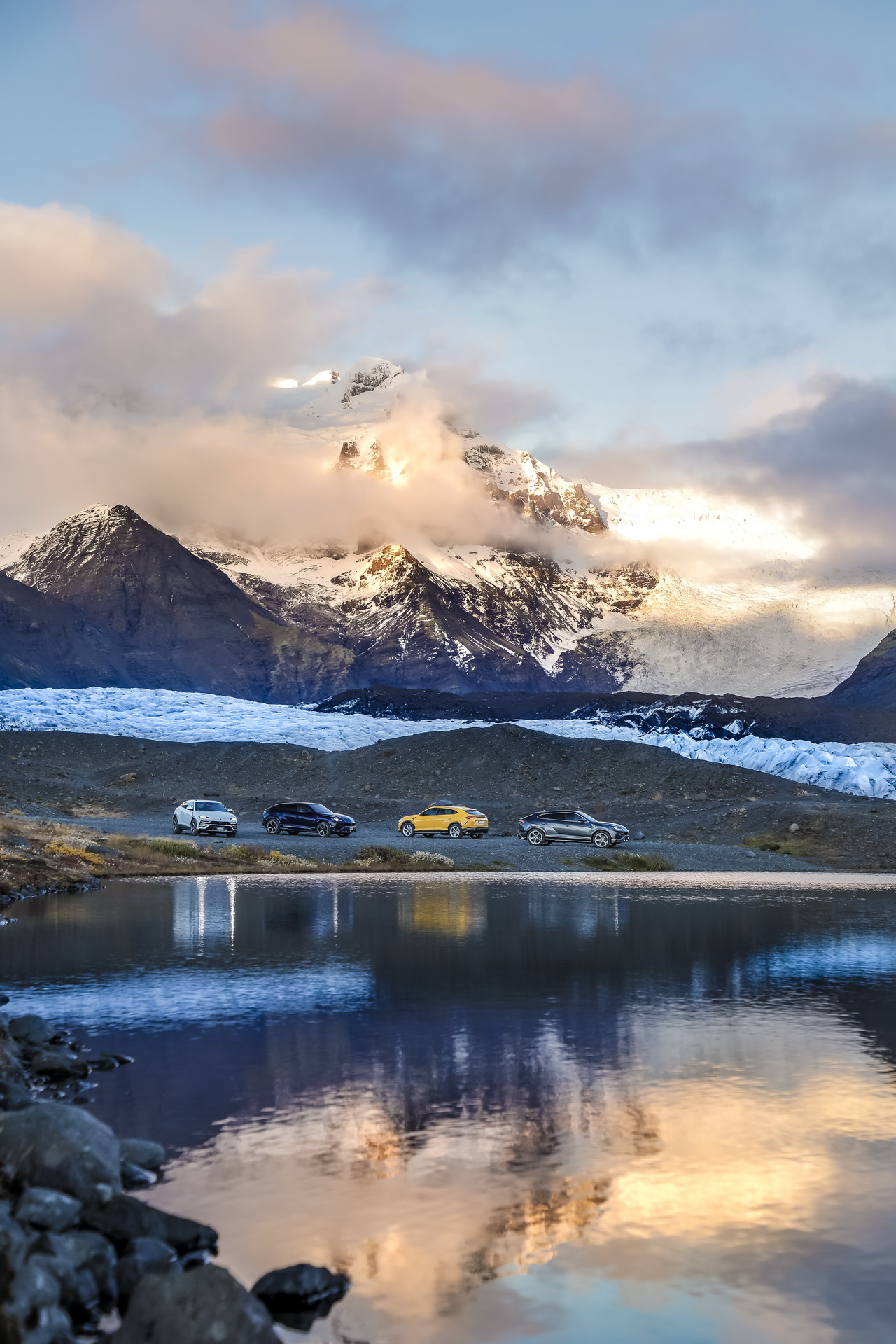 lamborghini sends urus to iceland 13 Lamborghini Sends Small Army Of Urus SUVs To Conquer Iceland