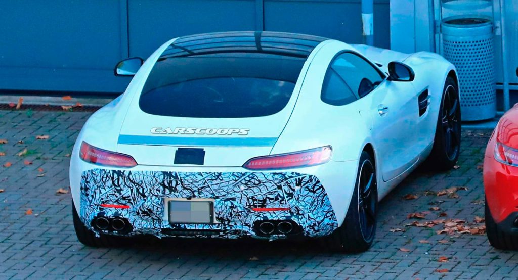  2019 Mercedes-AMG GT Prototype With Round Exhausts Is Likely The ’53’ Hybrid