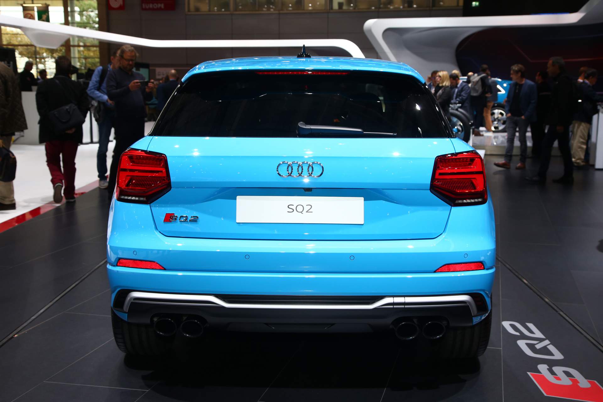 2019 Audi SQ2 at Paris Auto Show 1 New Audi SQ2 Is A Baby SUV That Packs A Mighty Punch