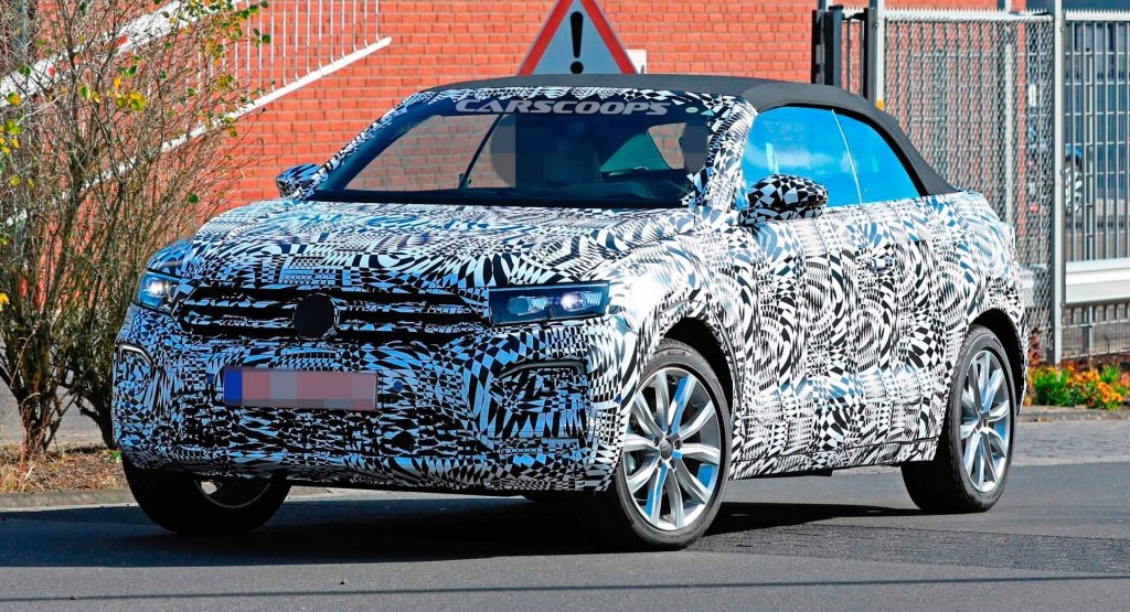 2020 VW T-Roc Convertible SUV Reveals Its Soft Top For The First Time
