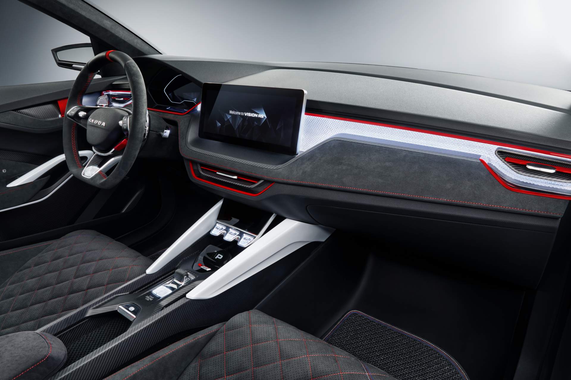 Skoda-Vision-RS-Concept-4 245PS Skoda Vision RS Electrified Hot Hatch Concept Revealed In The Metal