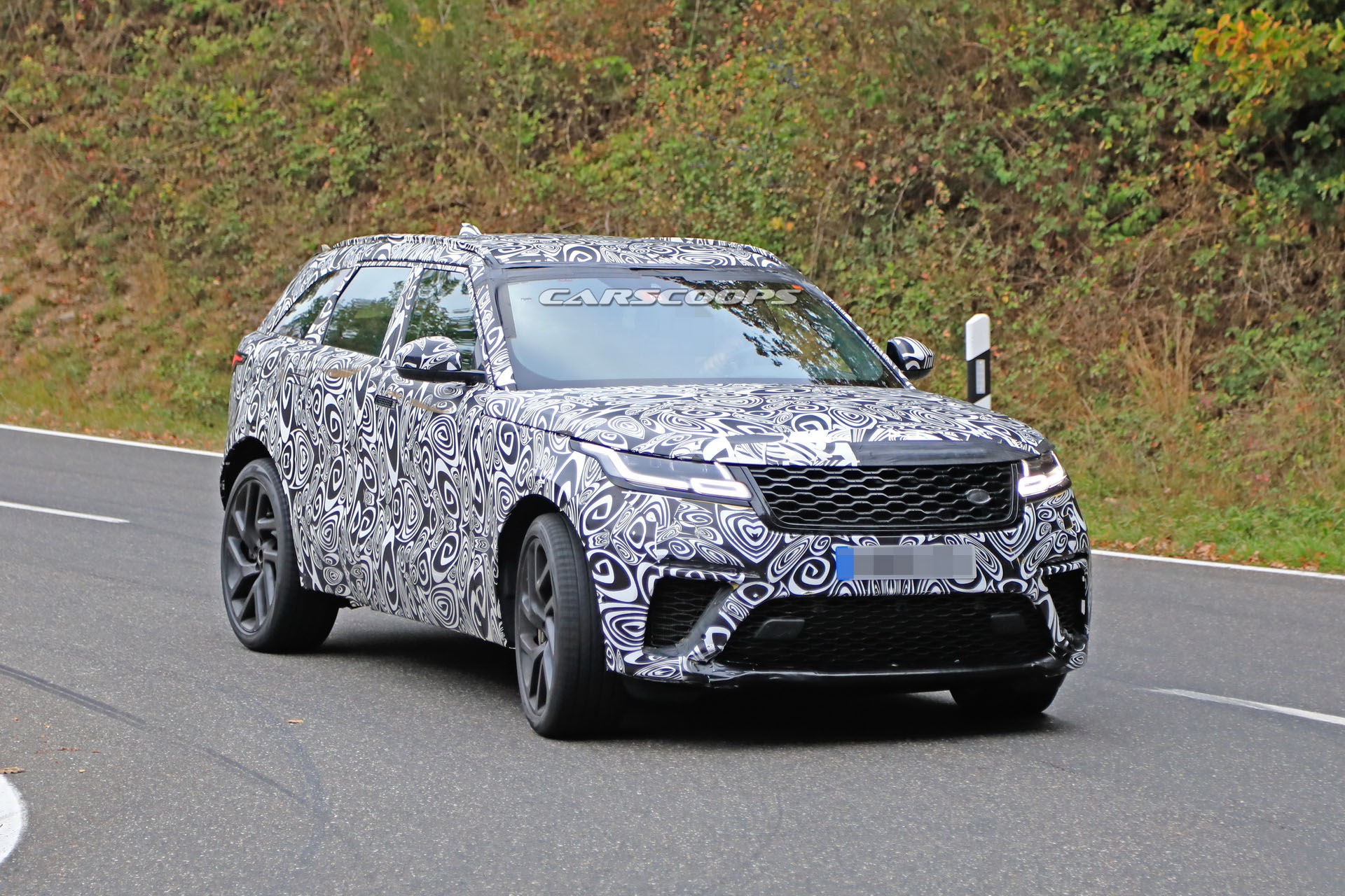 Range-Rover-Velar-SVR-Scoop-01 Land Rover’s Upcoming 550HP Velar SVR Shows More Skin In Latest Spy Shots