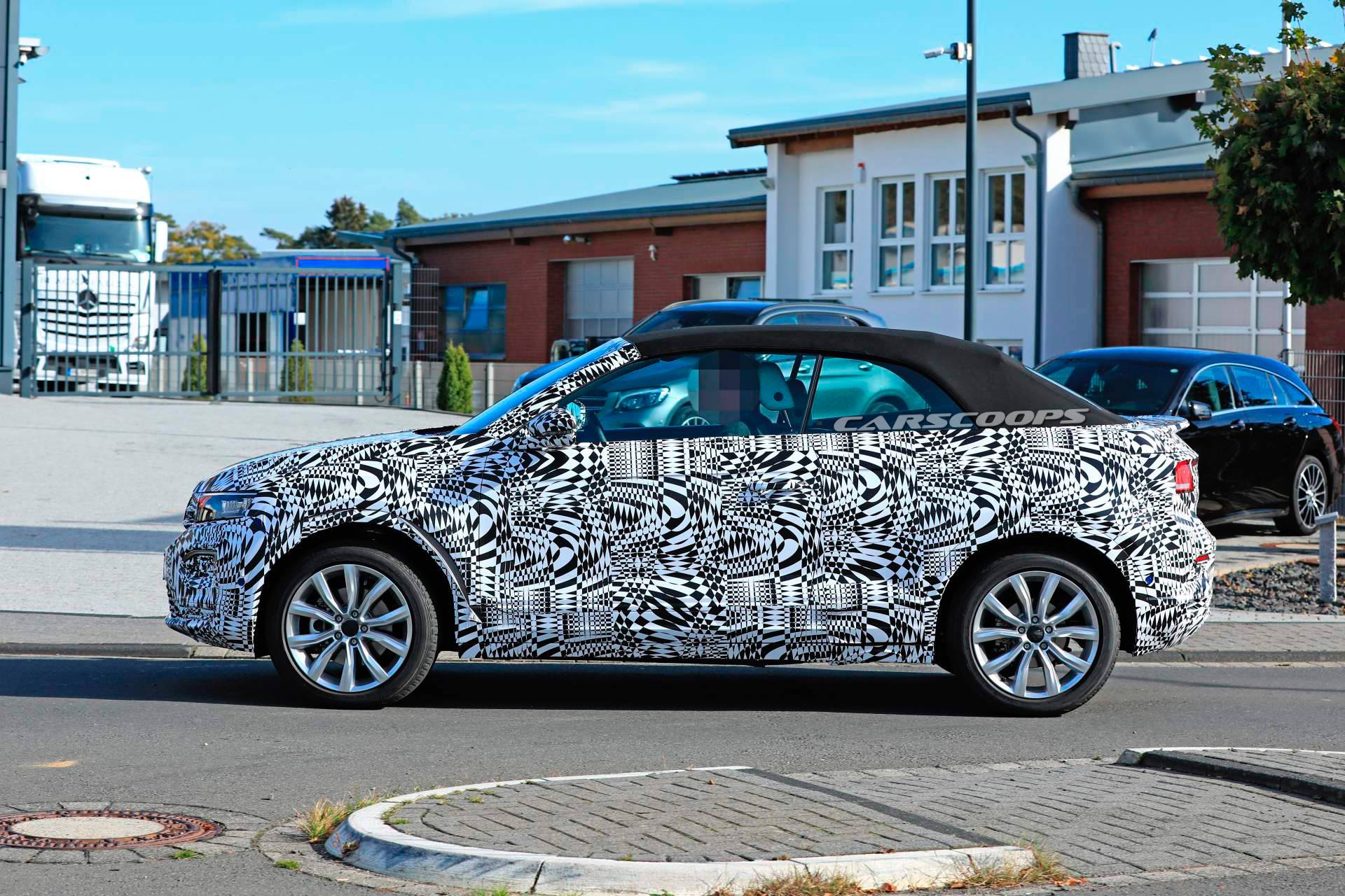 2020 VW T-Roc Cabriolet spy shots 8 2020 VW T-Roc Convertible SUV Reveals Its Soft Top For The First Time