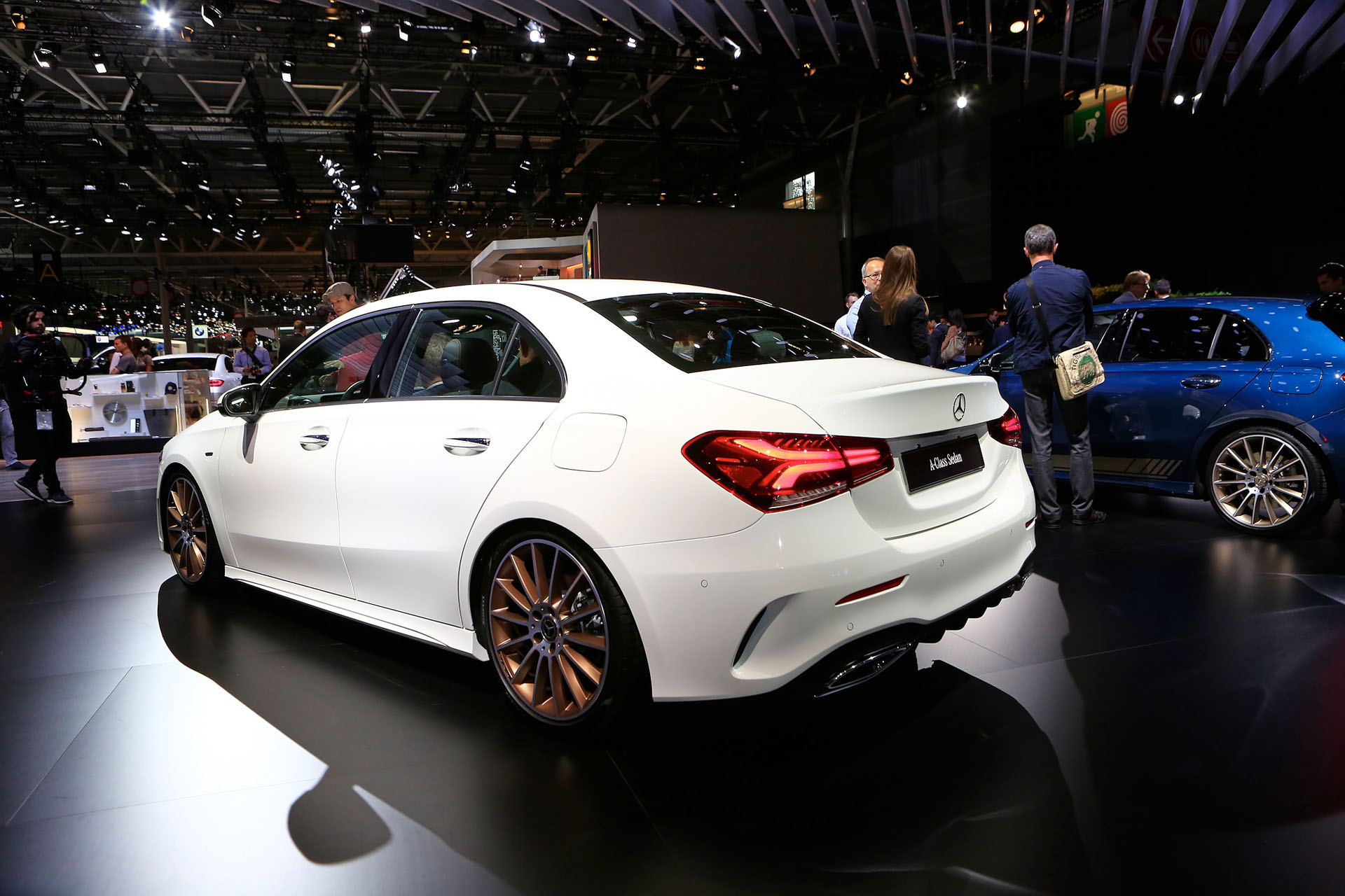 Auto Salon Paris / Mondial Paris Motor Show 2018, France, Paris, 02 2019 Mercedes A-Class Sedan Fits A Whole Lot Of Style Into Its Compact Shape