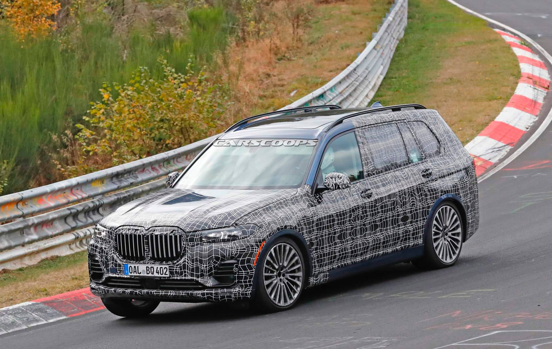 Alpina XD7 spy shots 4 Alpina XD7 Prototype Unleashed On The ‘Ring Is The Diesel-Powered BMW X7M