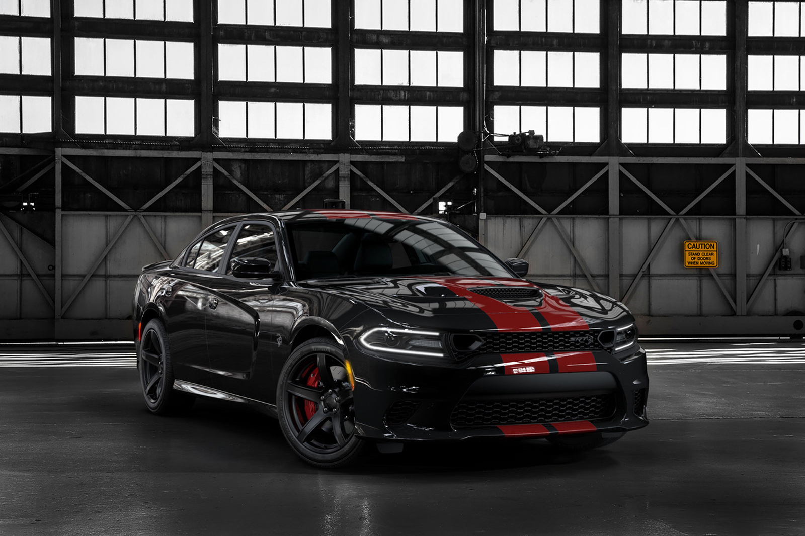 2019 Dodge Charger SRT Hellcat in Pitch Black with new Dual Red 2019MY Dodge Charger SRT Hellcat – Now With More Stripes!