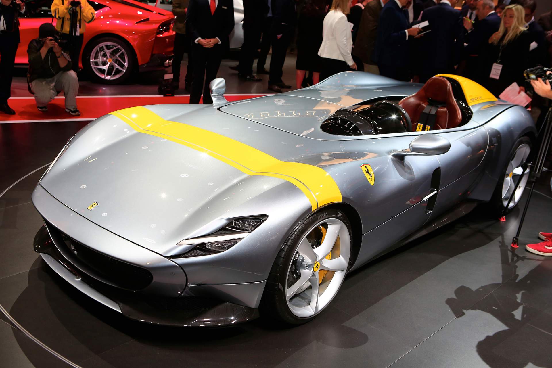 Auto Salon Paris / Mondial Paris Motor Show 2018, France, Paris, 02 Ferrari Monza SP1 And SP2 Look Absolutely Stunning In The Flesh