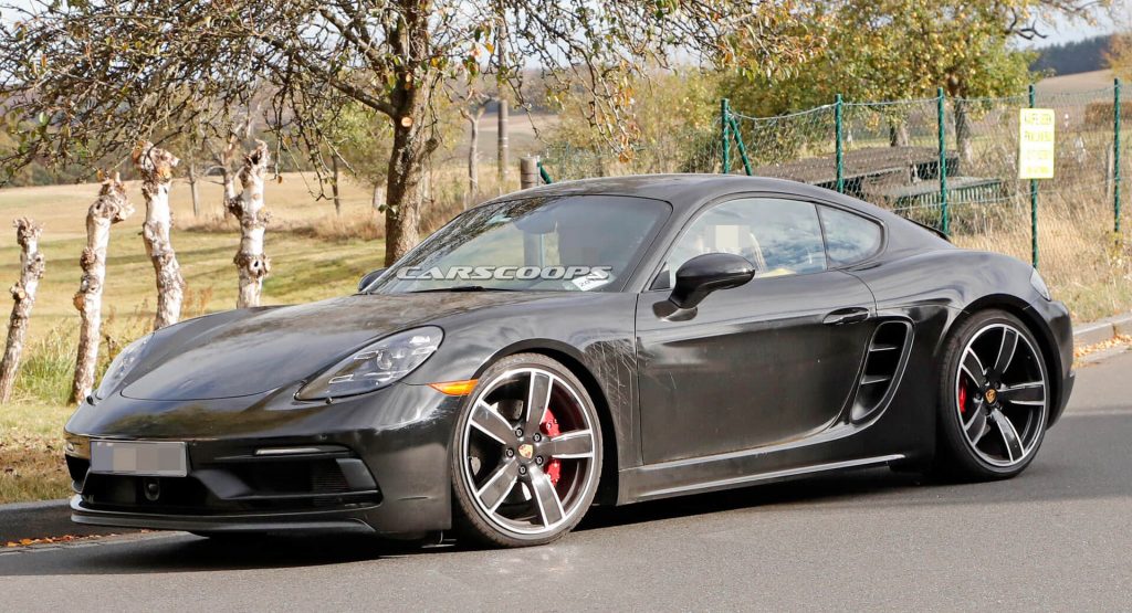2019 porsche cayman t spy shots 19 2019 Porsche 718 Cayman T Prototype Caught On Its Way To The Track