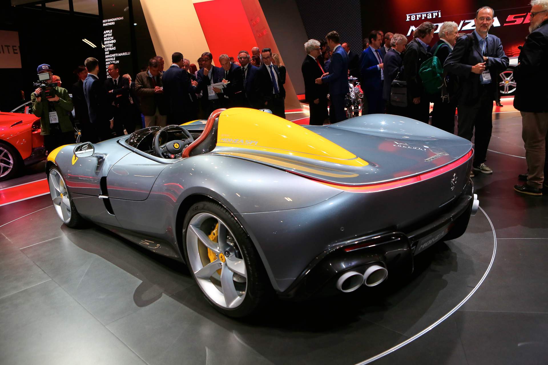 Auto Salon Paris / Mondial Paris Motor Show 2018, France, Paris, 02 Ferrari Monza SP1 And SP2 Look Absolutely Stunning In The Flesh