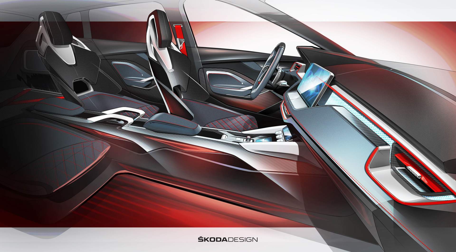 Skoda-Vision-RS-Concept-16 245PS Skoda Vision RS Electrified Hot Hatch Concept Revealed In The Metal
