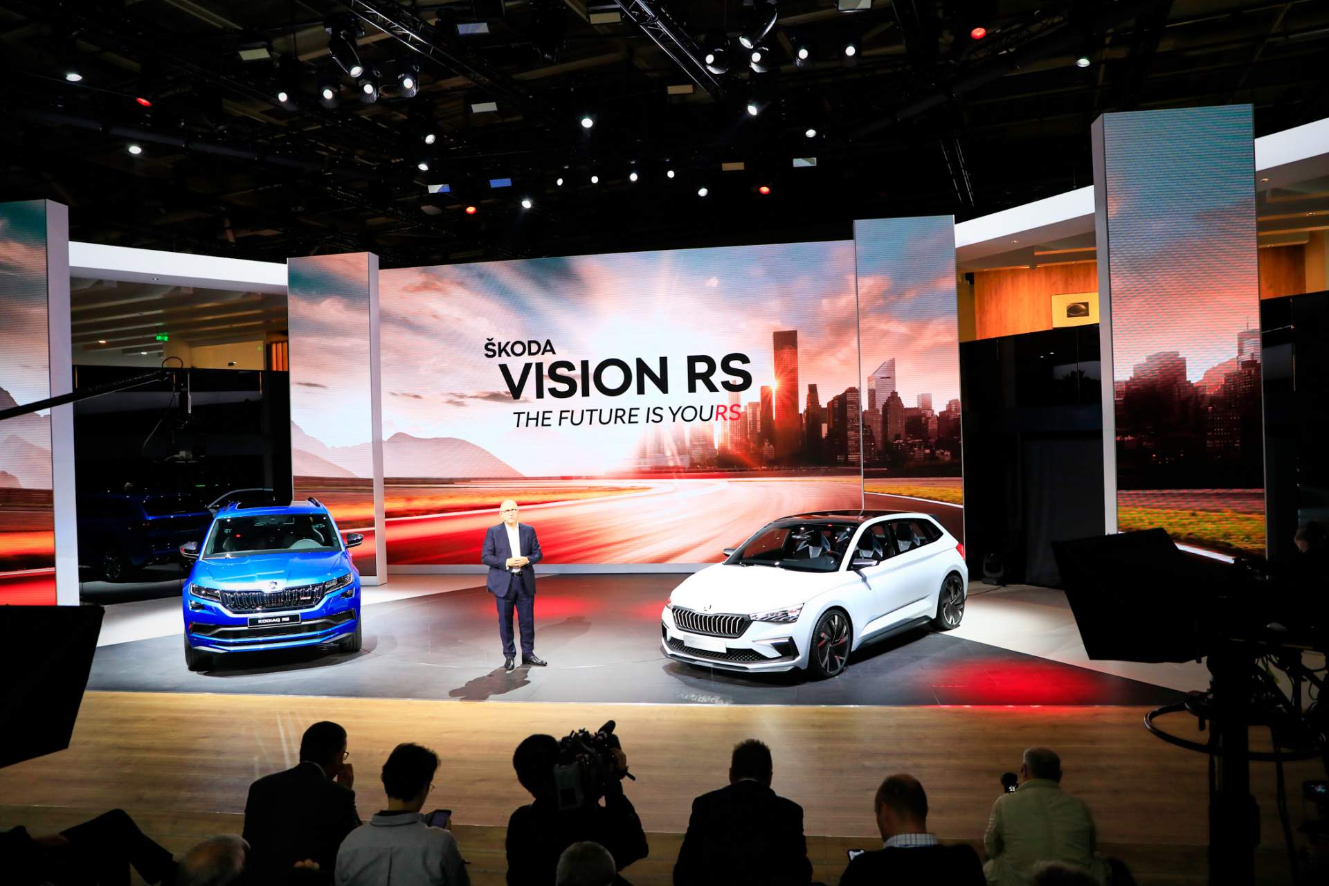 Auto Salon Paris / Mondial Paris Motor Show 2018, France, Paris, 01 245PS Skoda Vision RS Electrified Hot Hatch Concept Revealed In The Metal