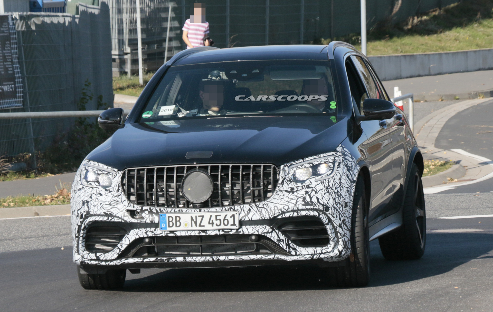 2019 mercedes amg glc63 facelift spy 11 2020 Mercedes-AMG GLC 63 Gets A Mild Makeover, Coming Next Year