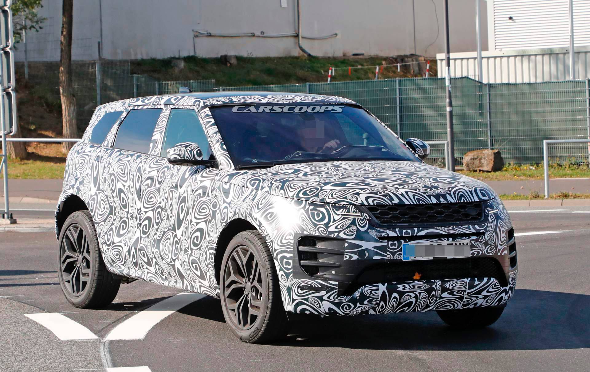 2019 Range Rover Evoque spy shots 4 2019 Range Rover Evoque Looks Like A Baby Velar Inside Too