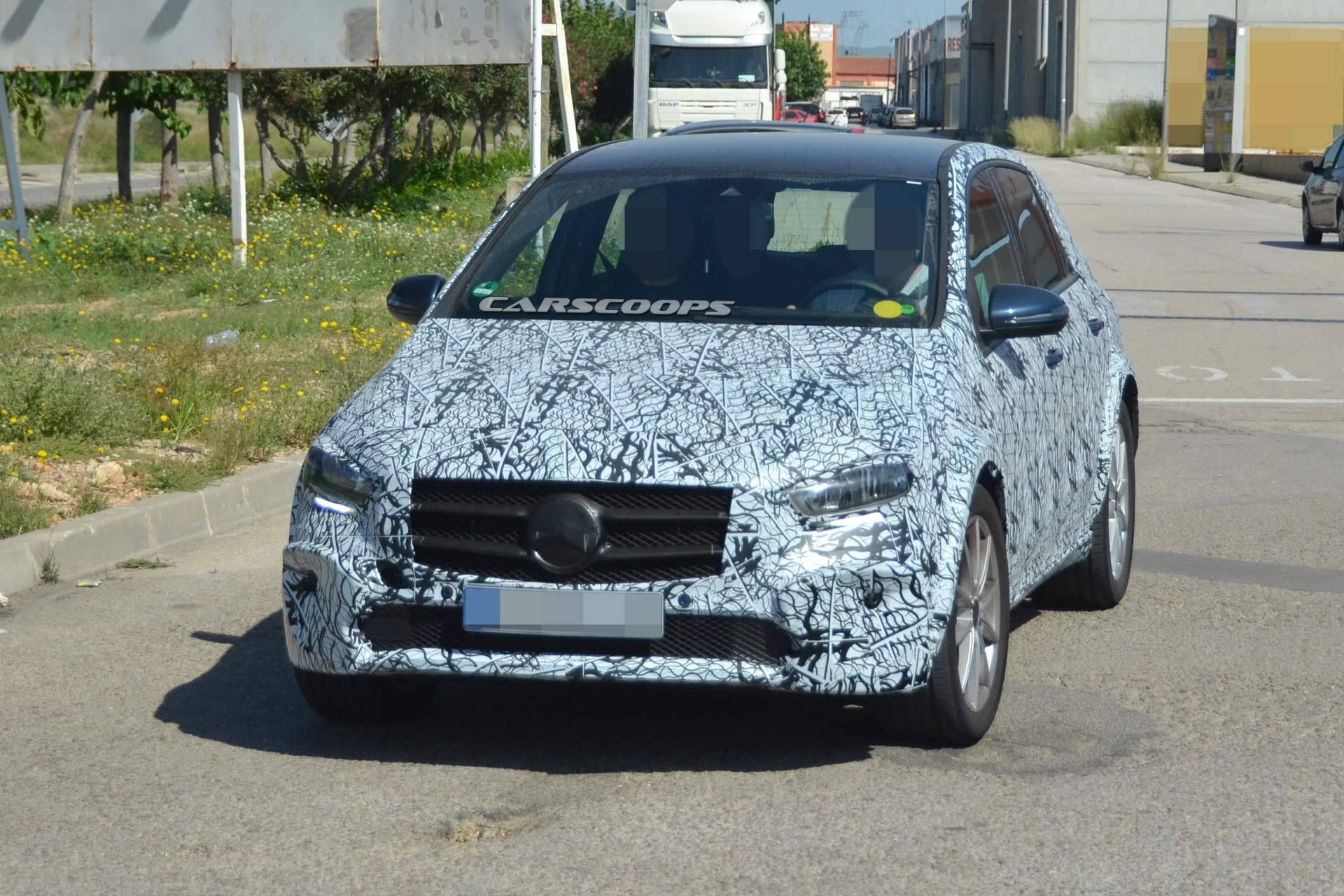 Mercedes-EQ-B-test-mule-spy-shots-13 Is This B-Class Actually A Test Mule For Mercedes’ EQB Electric SUV?
