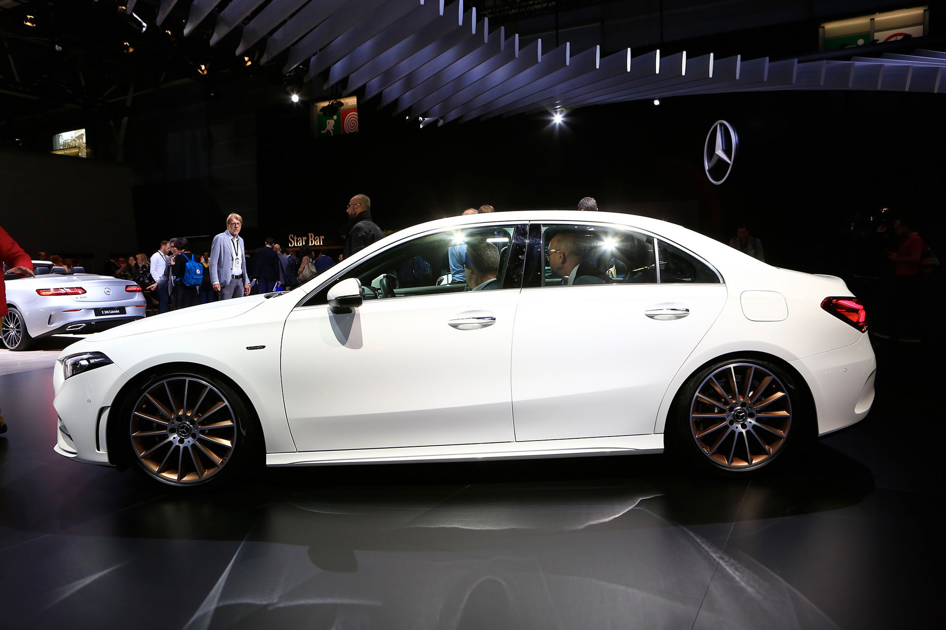 Auto Salon Paris / Mondial Paris Motor Show 2018, France, Paris, 02 2019 Mercedes A-Class Sedan Fits A Whole Lot Of Style Into Its Compact Shape