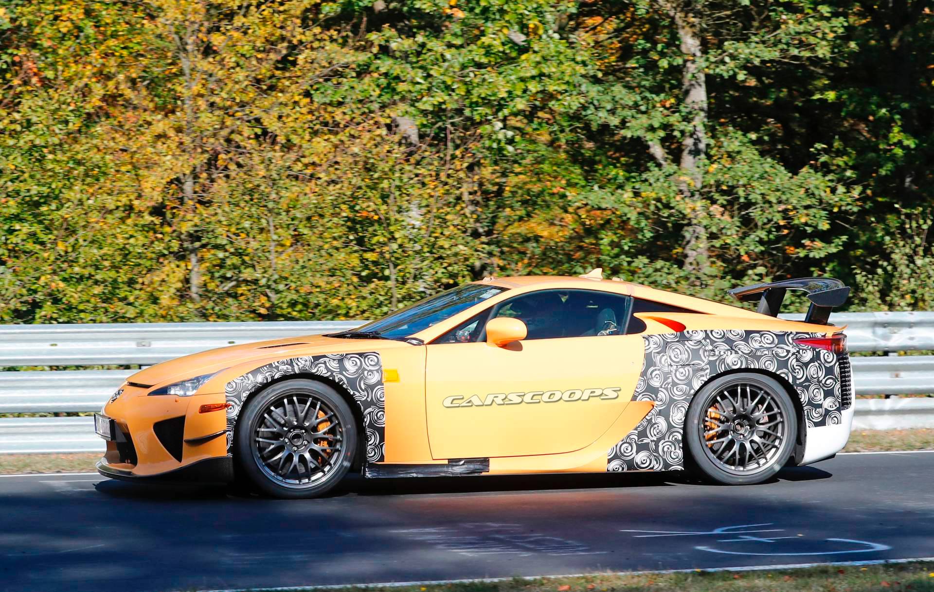 Lexus LF-A mule spy shots 6 What Is Lexus Testing These LFA Widebody Mules For?