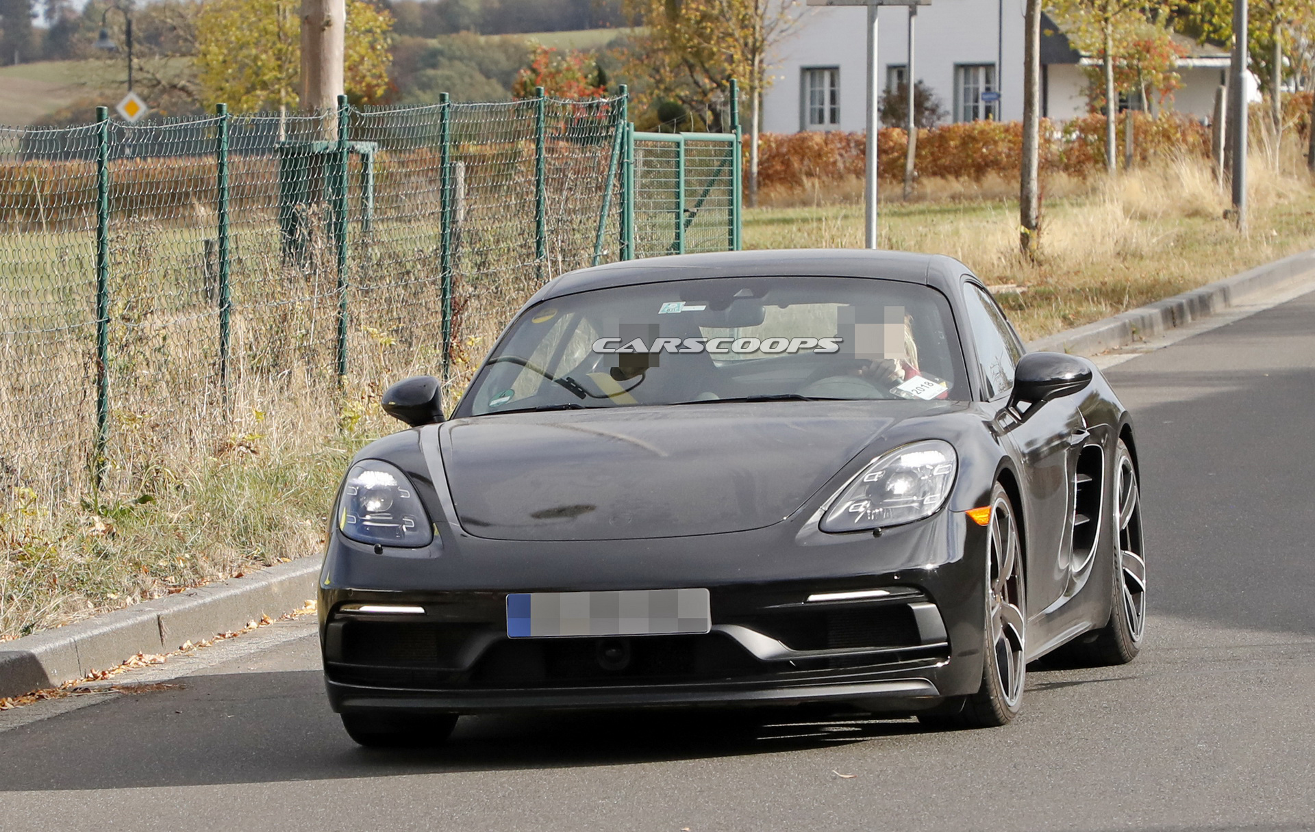2019 porsche cayman t spy shots 1 2019 Porsche 718 Cayman T Prototype Caught On Its Way To The Track