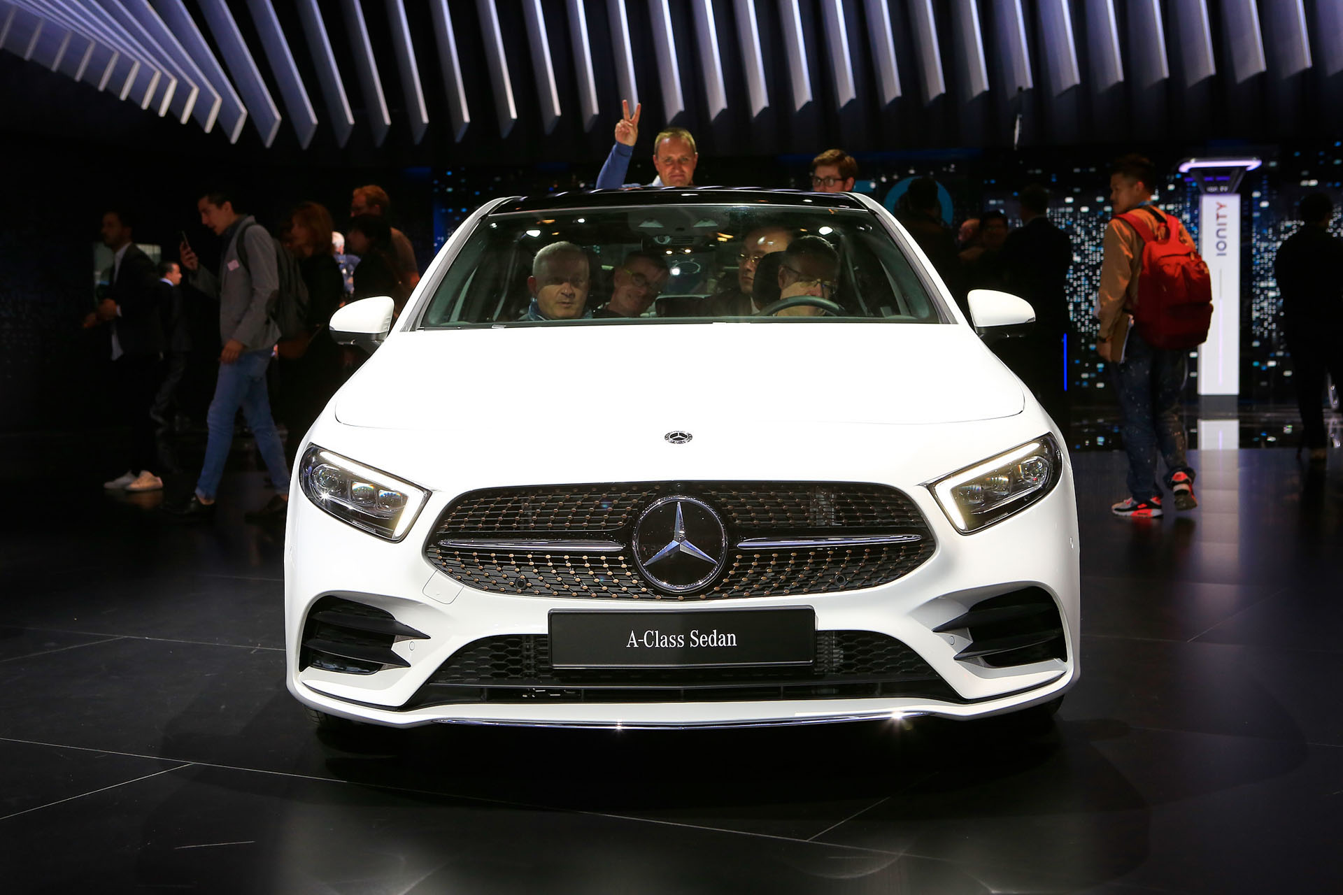 Auto Salon Paris / Mondial Paris Motor Show 2018, France, Paris, 02 2019 Mercedes A-Class Sedan Fits A Whole Lot Of Style Into Its Compact Shape